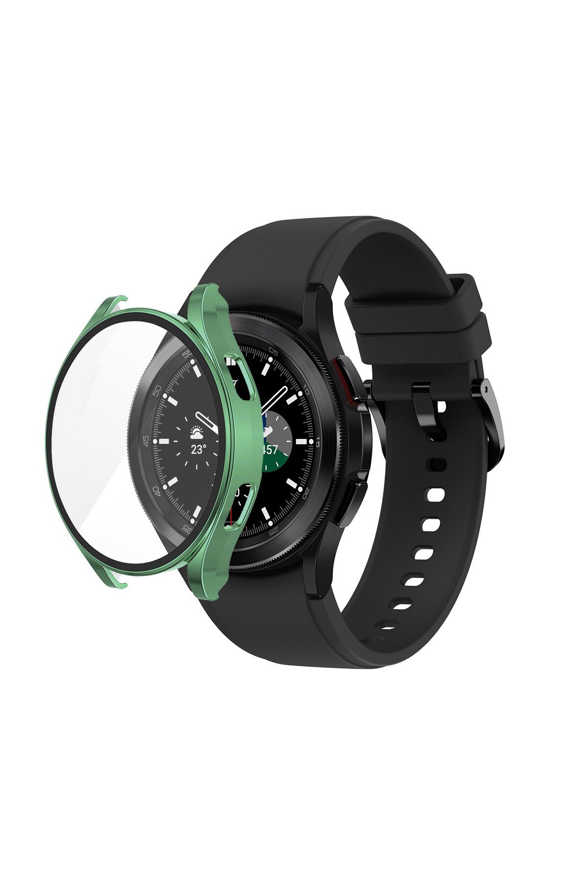 Newface Watch 4 44mm Wall Camlı Kasa Ekran Koruyucu - Gümüş