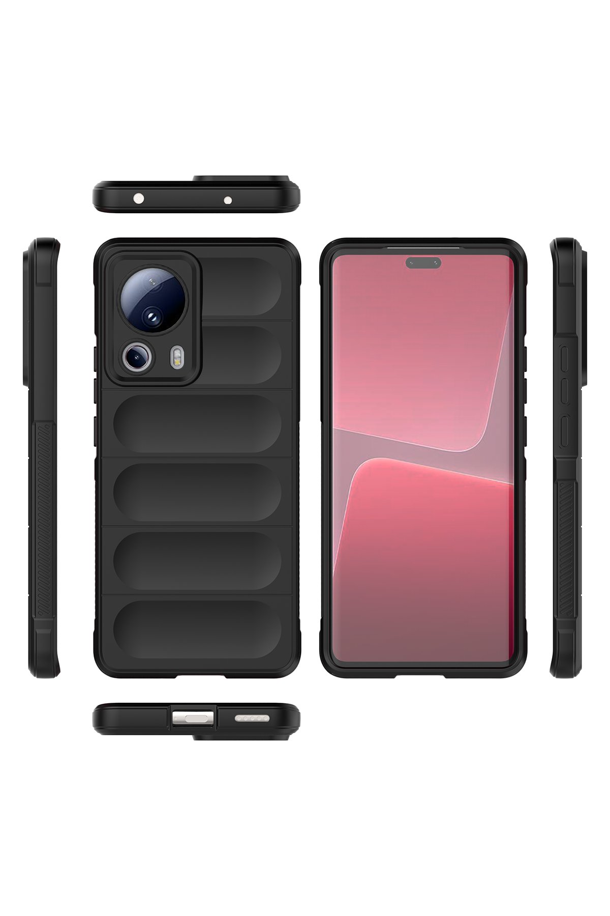 Newface Xiaomi Mi 13 Lite Kılıf Nano içi Kadife Silikon - Kırmızı