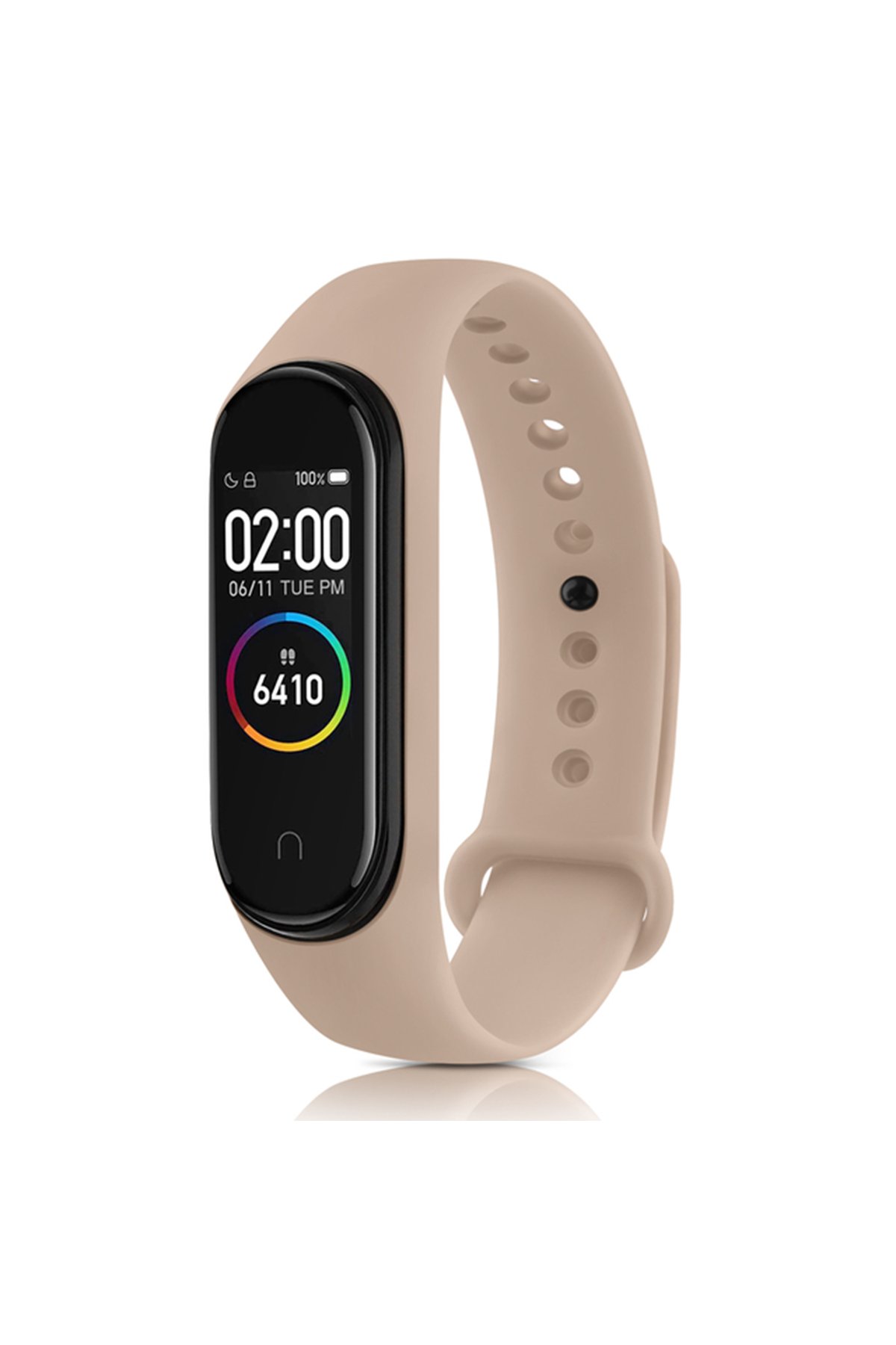 Newface Xiaomi Mi Band 3 Spor Delikli Kordon - Siyah-Kırmızı