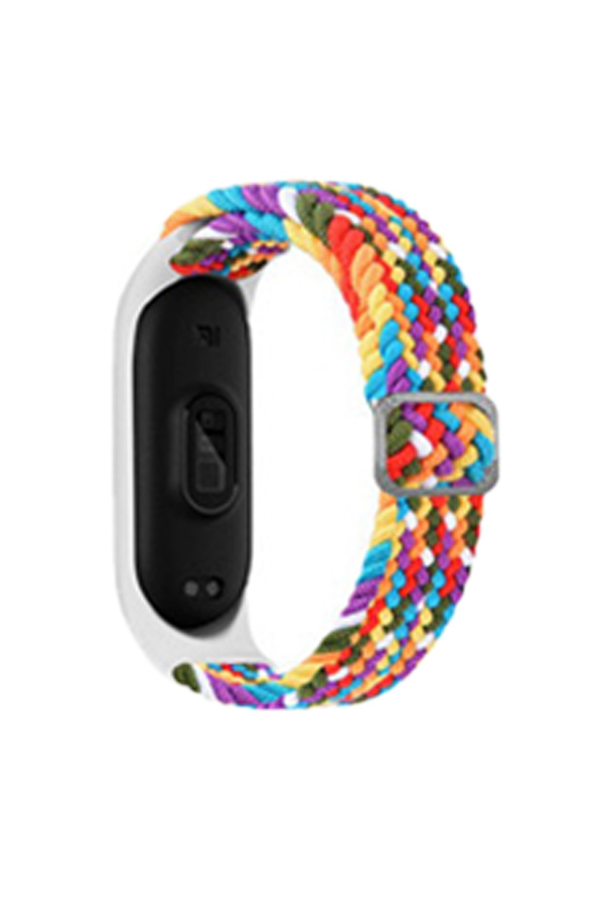 Newface Xiaomi Mi Band 6 Spor Delikli Kordon - Siyah-Gri