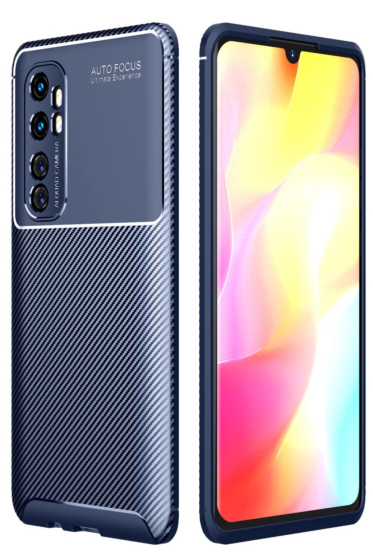 Newface Xiaomi Mi Note 10 Lite Kılıf Nano içi Kadife Silikon - Gri