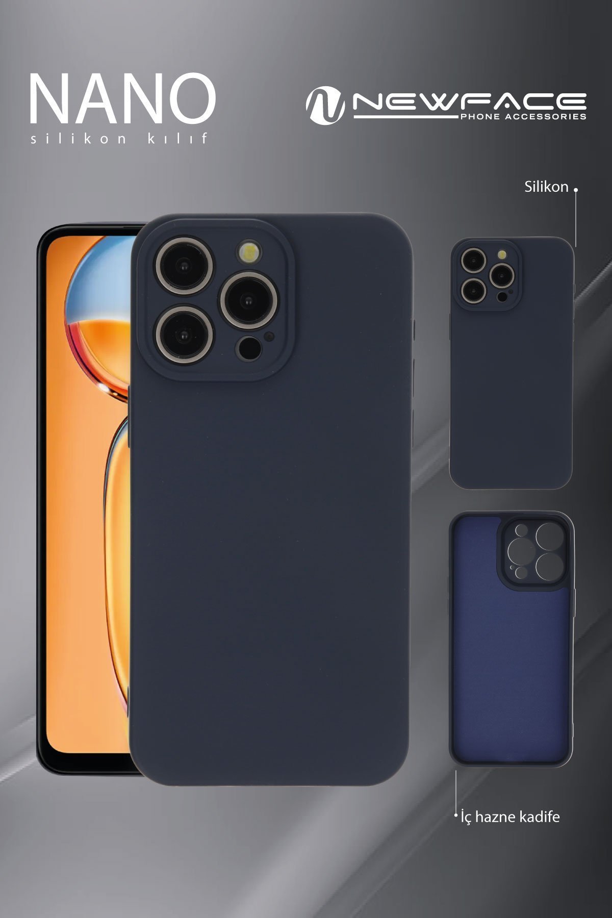 Newface Xiaomi Poco C61 Kılıf Kart Şeffaf Silikon - Şeffaf