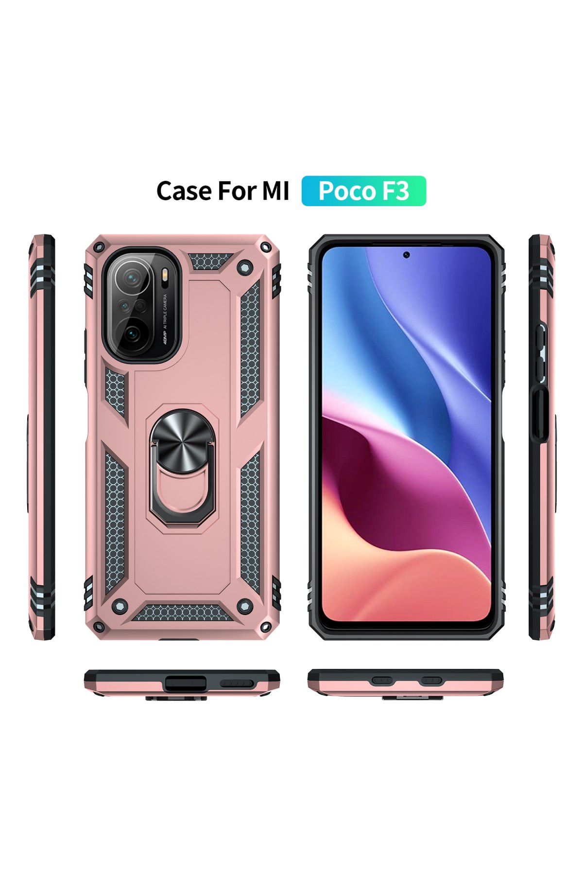 Newface Xiaomi Poco F3 Kılıf First Silikon - Lila