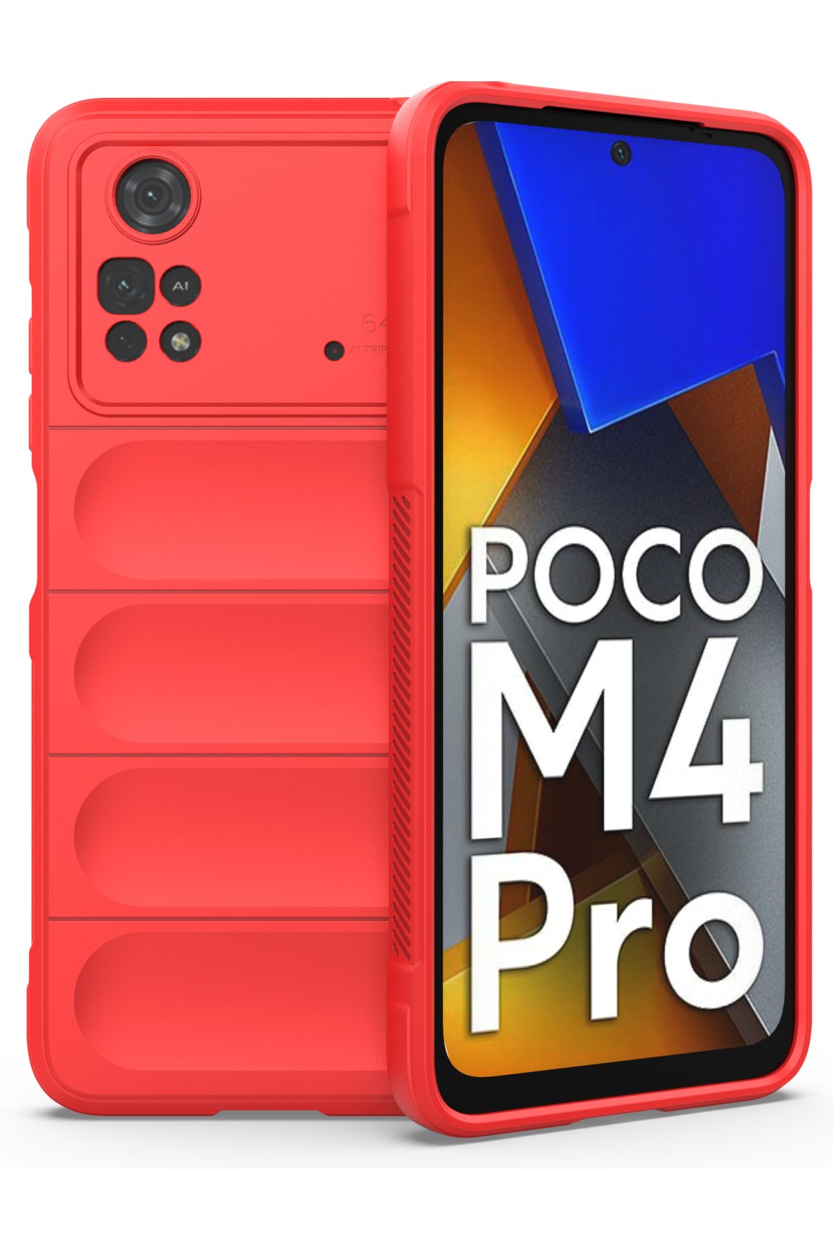 Newface Xiaomi Poco M4 Pro 4G Kılıf First Silikon - Siyah