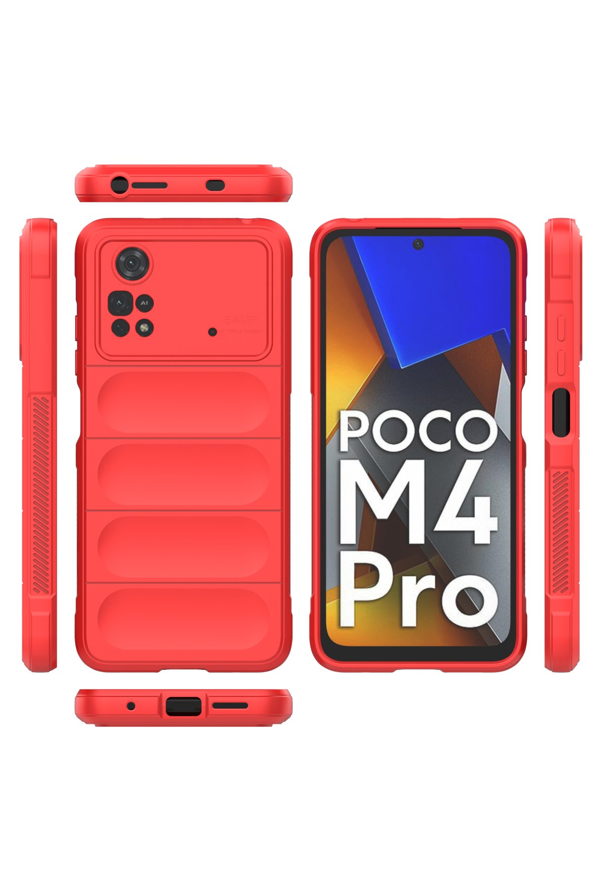 Newface Xiaomi Poco M4 Pro 4G Kılıf First Silikon - Siyah