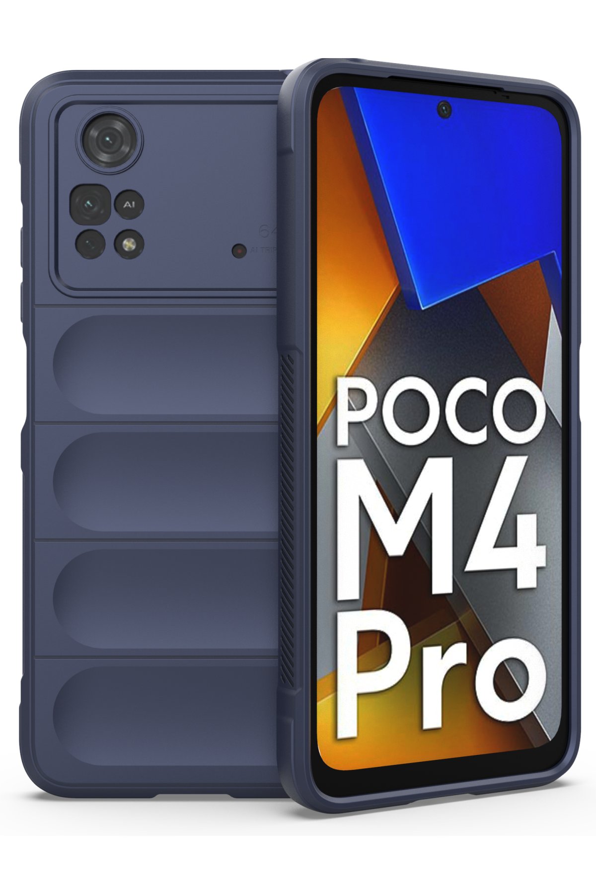 Newface Xiaomi Poco M4 Pro 4G Kılıf Optimum Silikon - Sky Blue