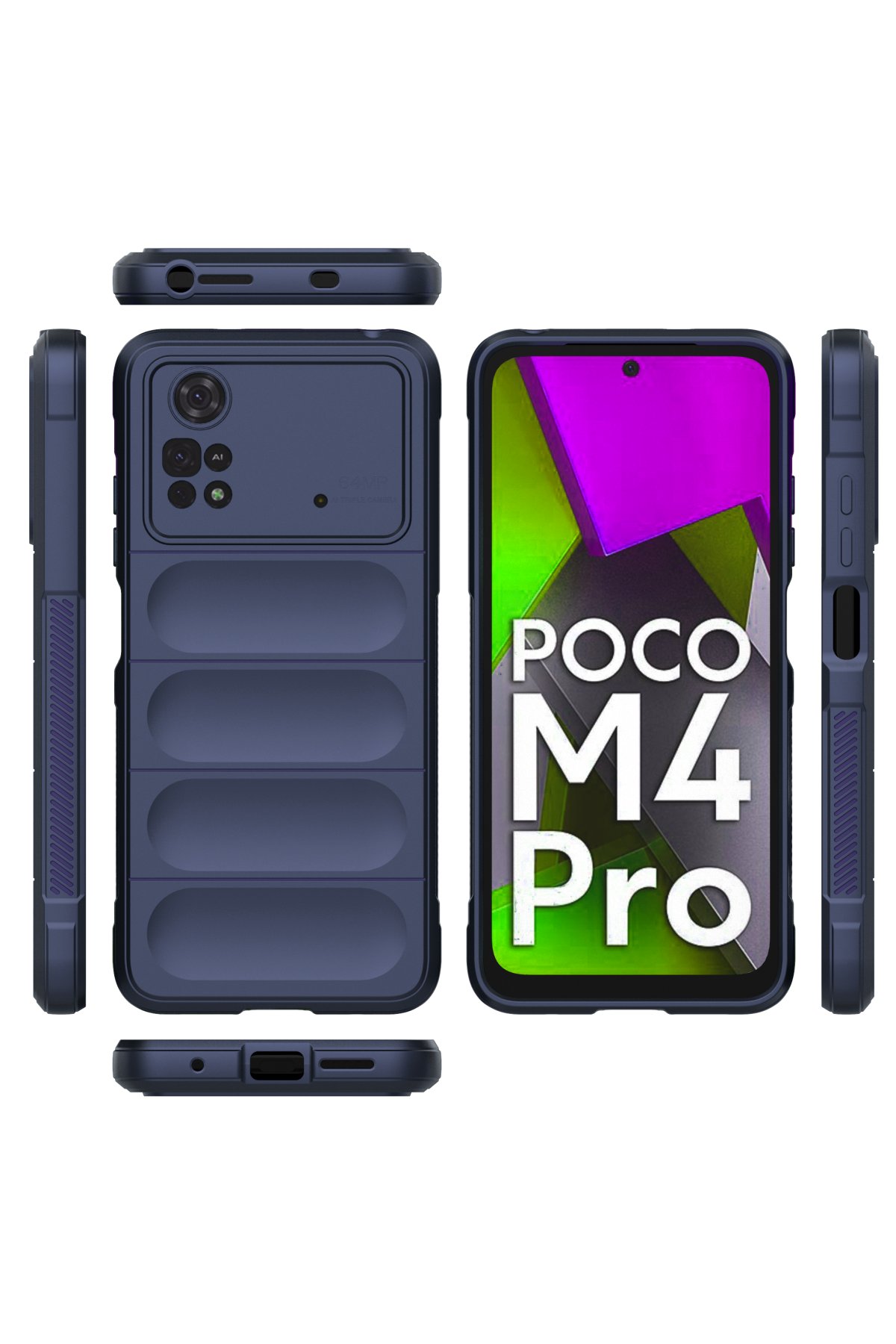 Newface Xiaomi Poco M4 Pro 4G Kılıf Optimum Silikon - Sky Blue