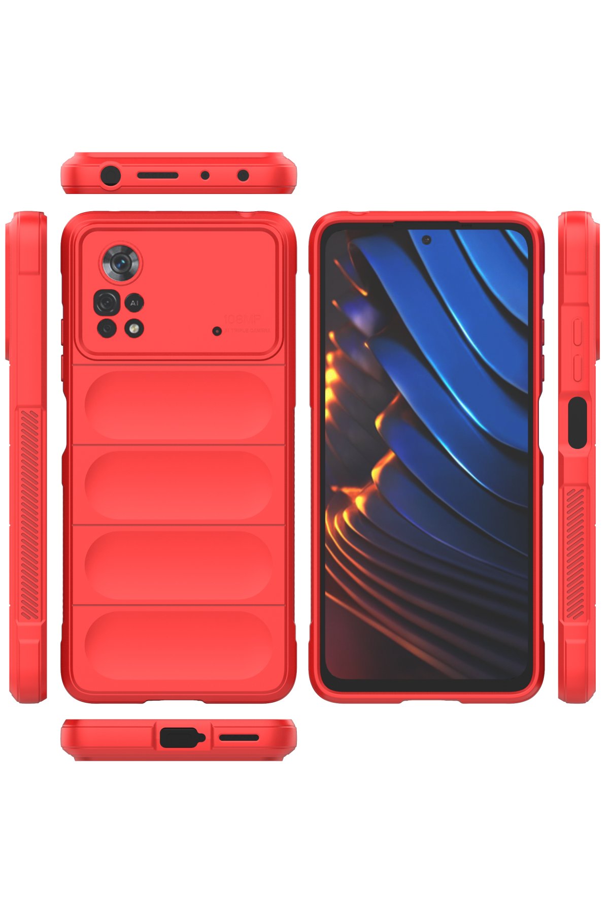 Newface Xiaomi Poco X4 Pro 5G Kılıf Optimum Silikon - Krem