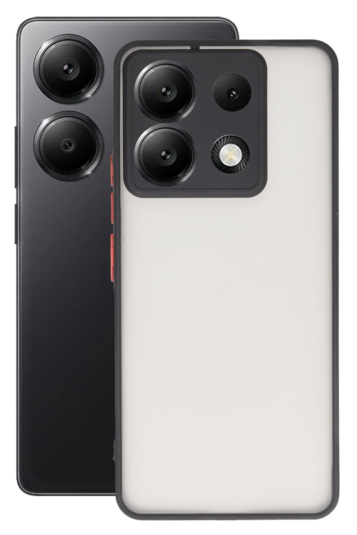 Newface Xiaomi Poco X6 Kılıf Razer Lensli Silikon - Mor