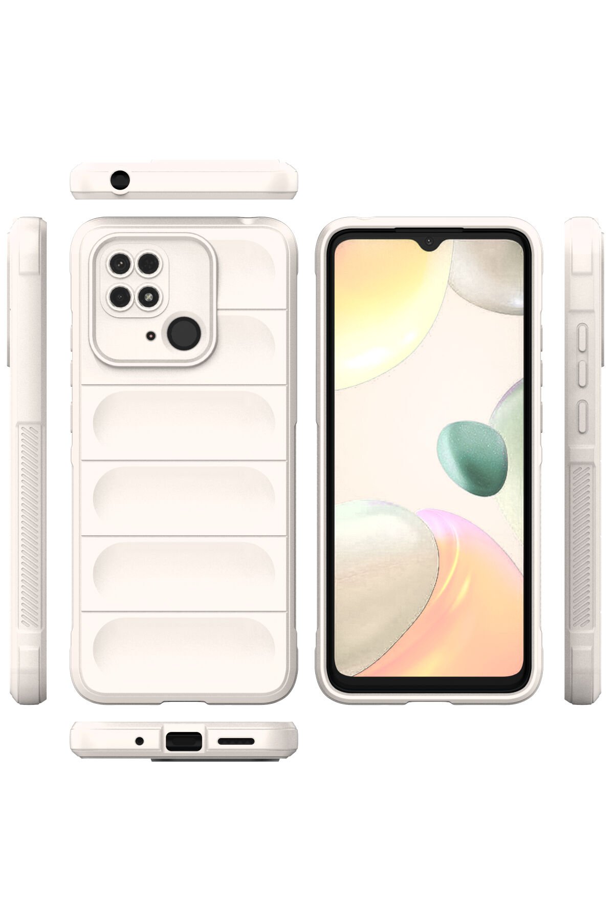 Newface Xiaomi Redmi 10C Kılıf Zuma Kartvizitli Yüzüklü Silikon - Lacivert