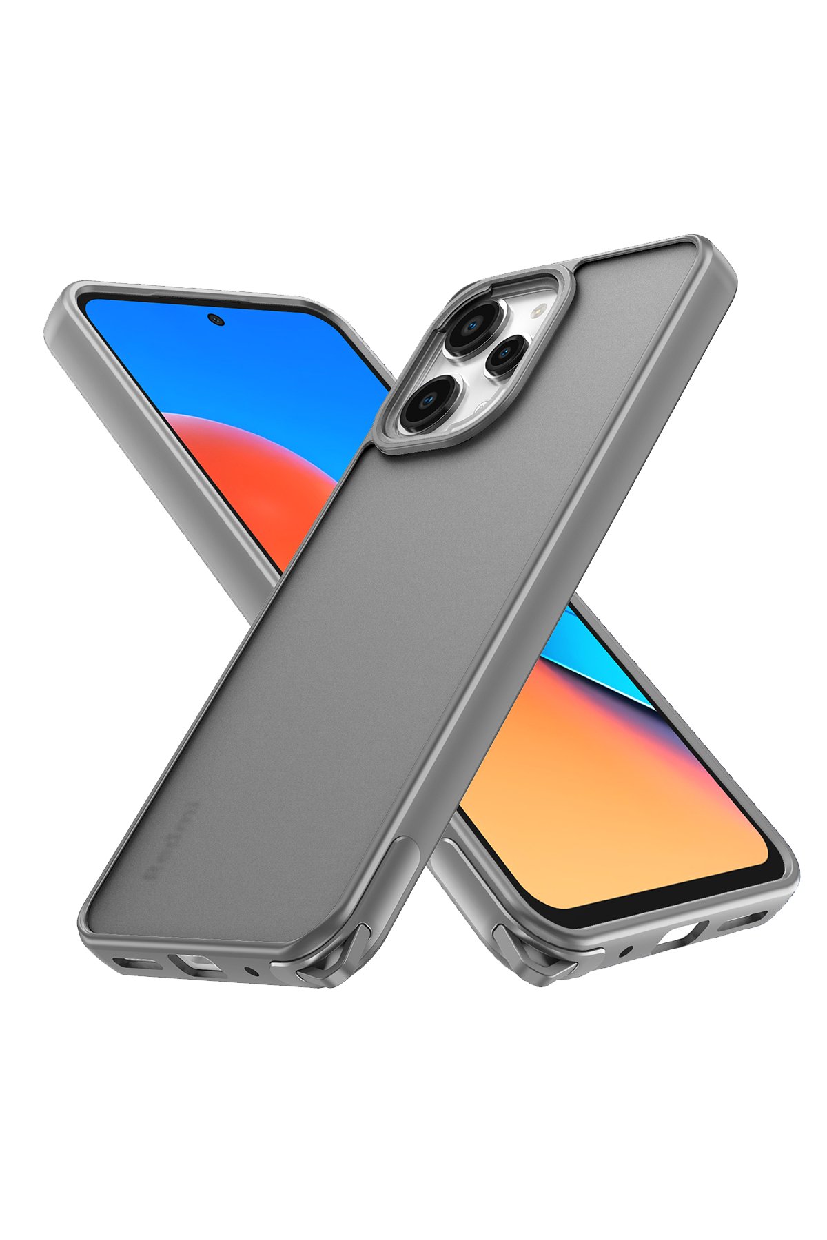 Newface Xiaomi Redmi 12 Kılıf Pars Lens Yüzüklü Silikon - Kırmızı