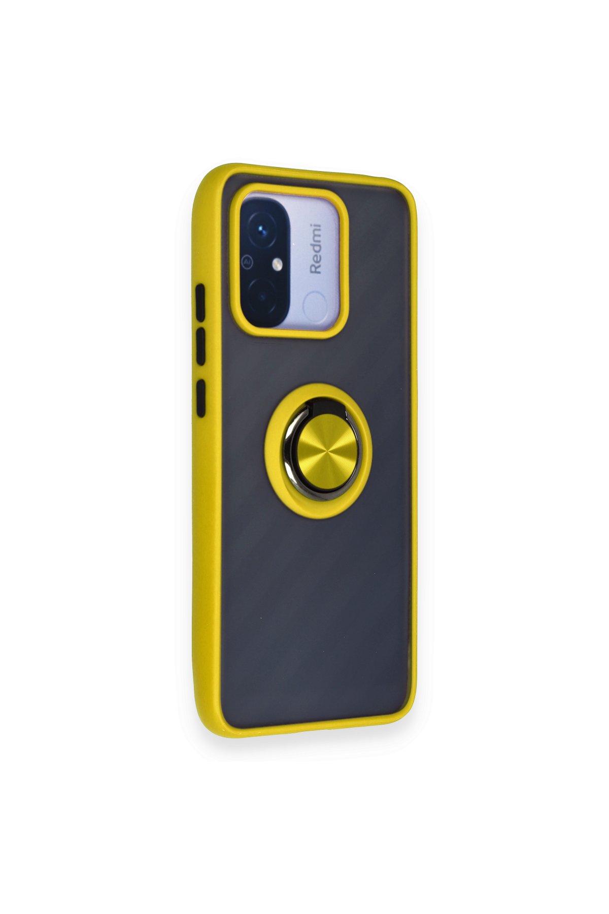Newface Xiaomi Redmi 12C Kılıf Pars Lens Yüzüklü Silikon - Siyah