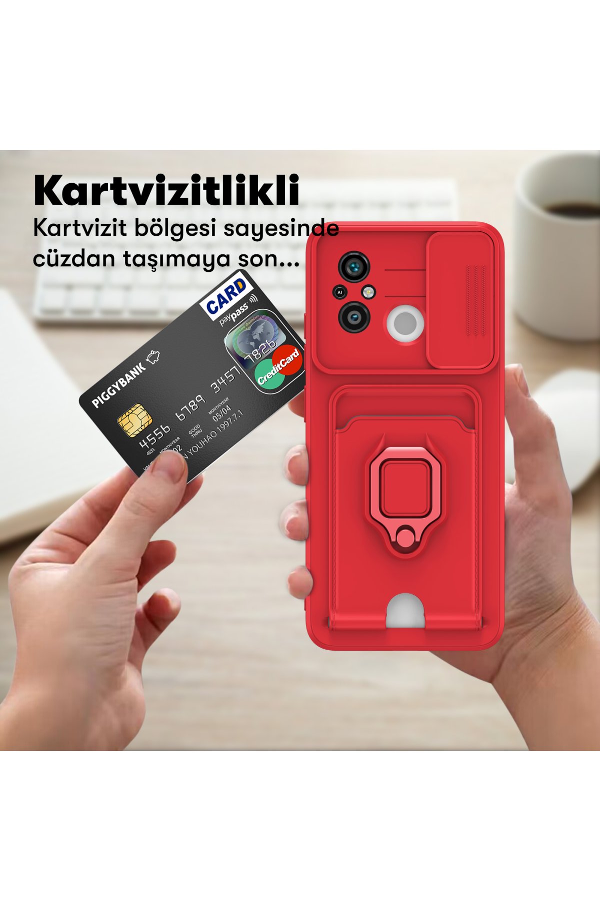 Newface Xiaomi Redmi 12C Kılıf Mirror Desenli Kapak - Mirror - 4