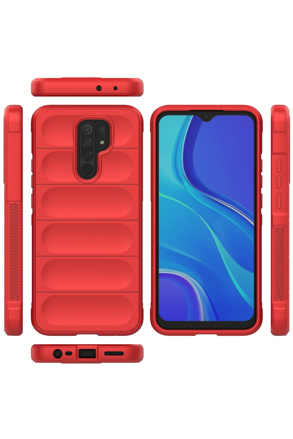 Newface Xiaomi Redmi 9 Kılıf Lüx Şeffaf Silikon - Şeffaf