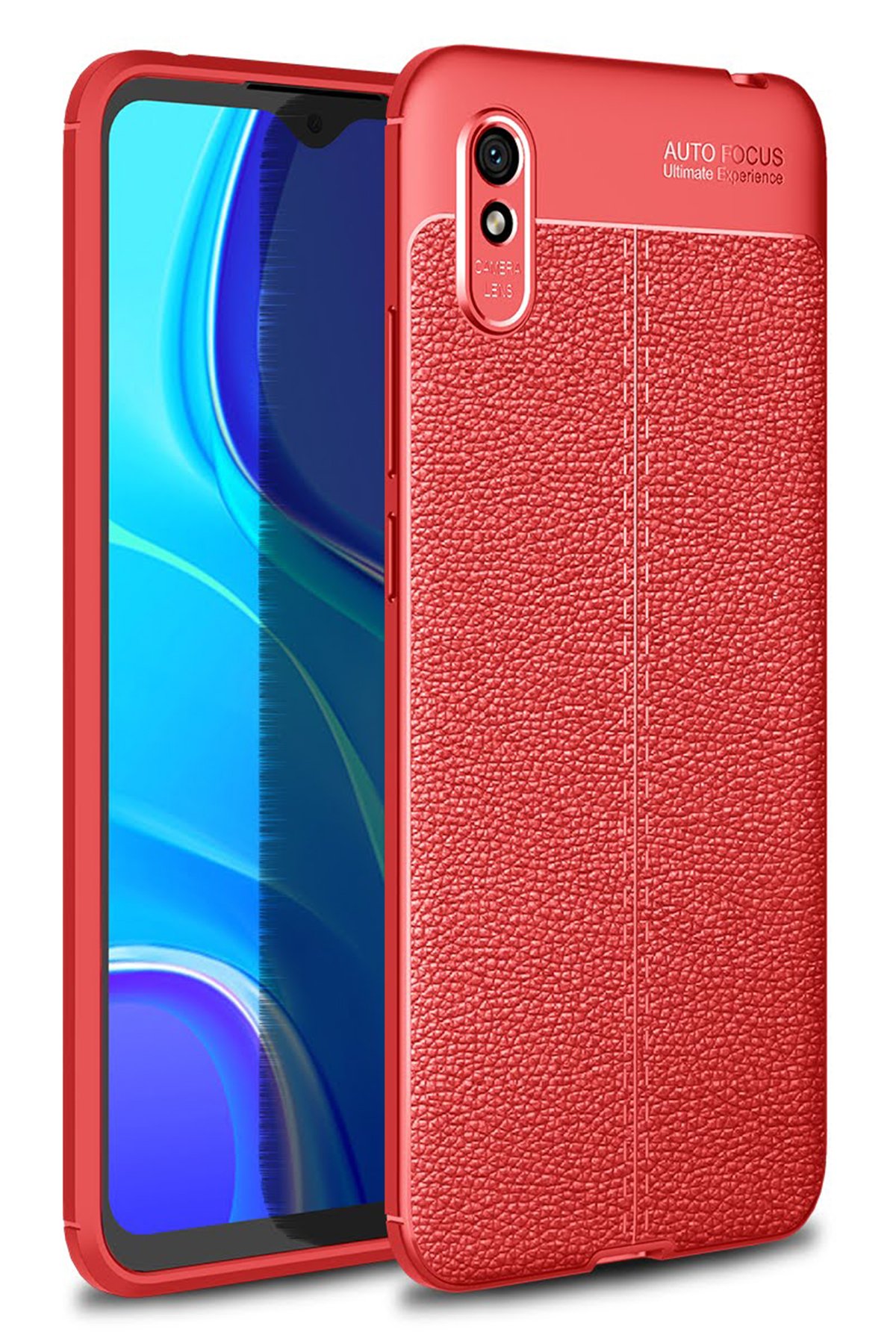 Newface Xiaomi Redmi 9A Kılıf Sofya Yüzüklü Silikon Kapak - Yeşil