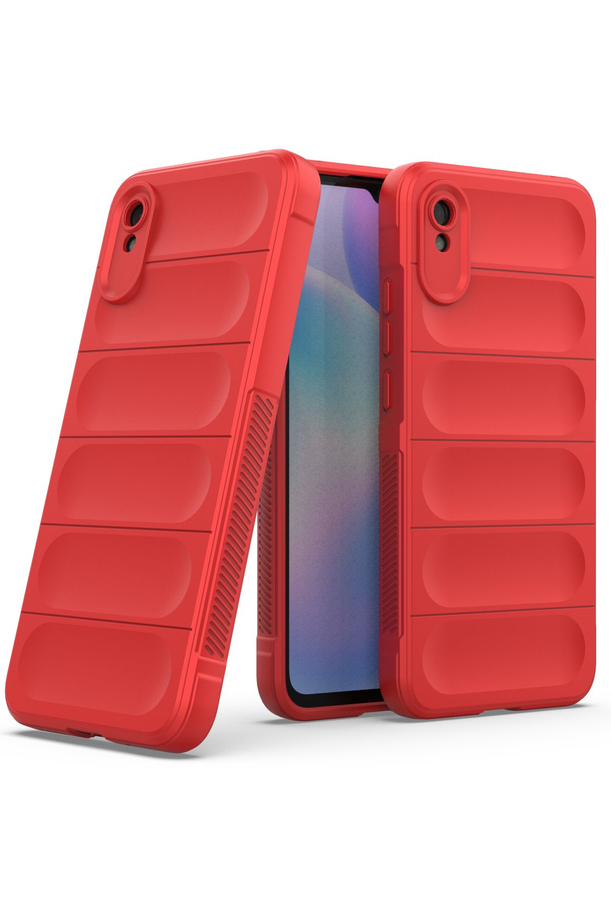 Newface Xiaomi Redmi 9A Kılıf Mega Standlı Silikon - Mor