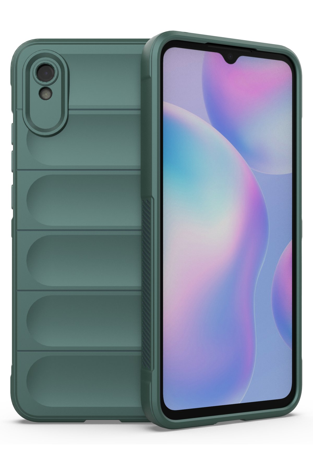 Newface Xiaomi Redmi 9A Kılıf Nano içi Kadife Silikon - Gri