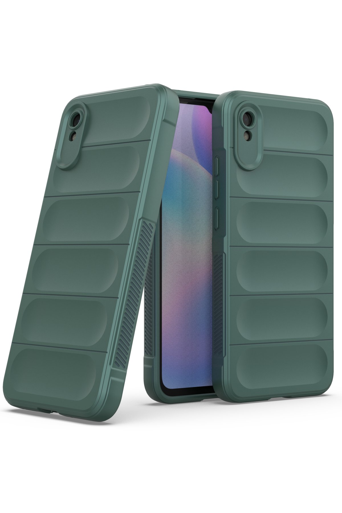 Newface Xiaomi Redmi 9A Kılıf Nano içi Kadife Silikon - Gri