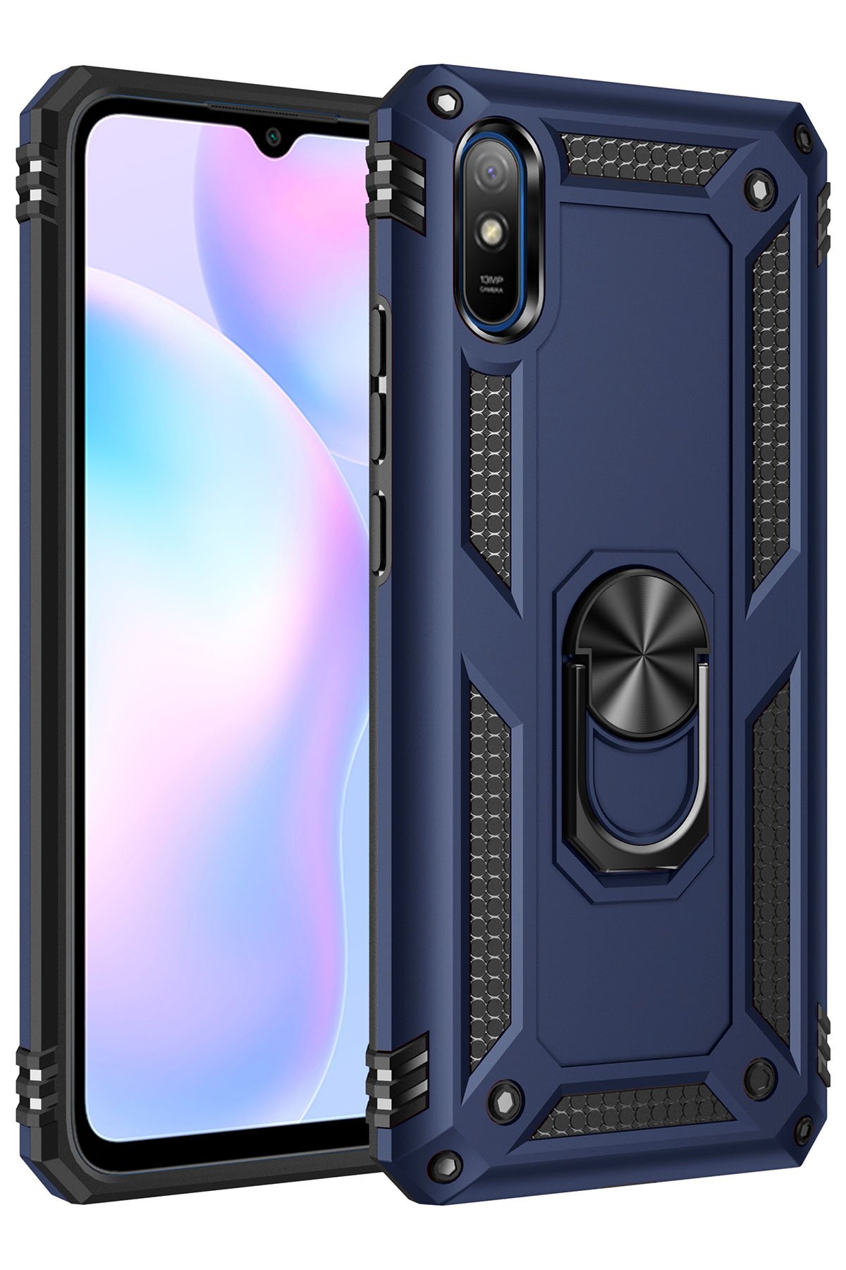 Newface Xiaomi Redmi 9A Kılıf Nano içi Kadife Silikon - Gri