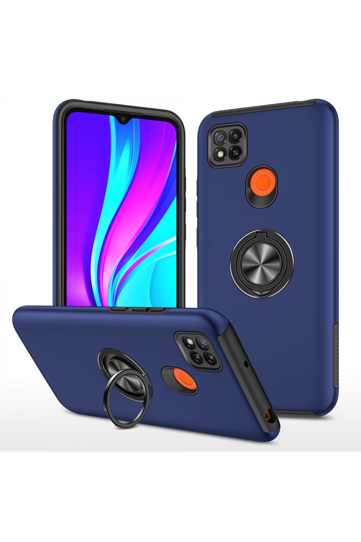 Newface Xiaomi Redmi 9C Kılıf Kelvin Kartvizitli Silikon - Koyu Yeşil