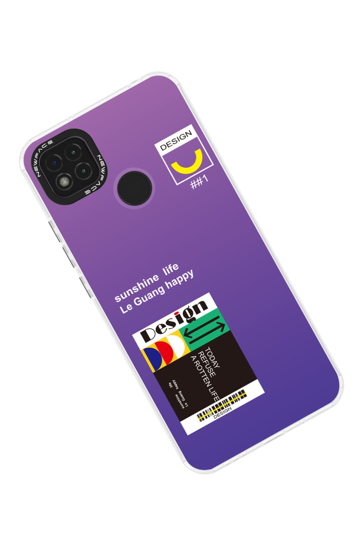 Newface Xiaomi Redmi 9C Kılıf Estoril Desenli Kapak - Estoril - 5