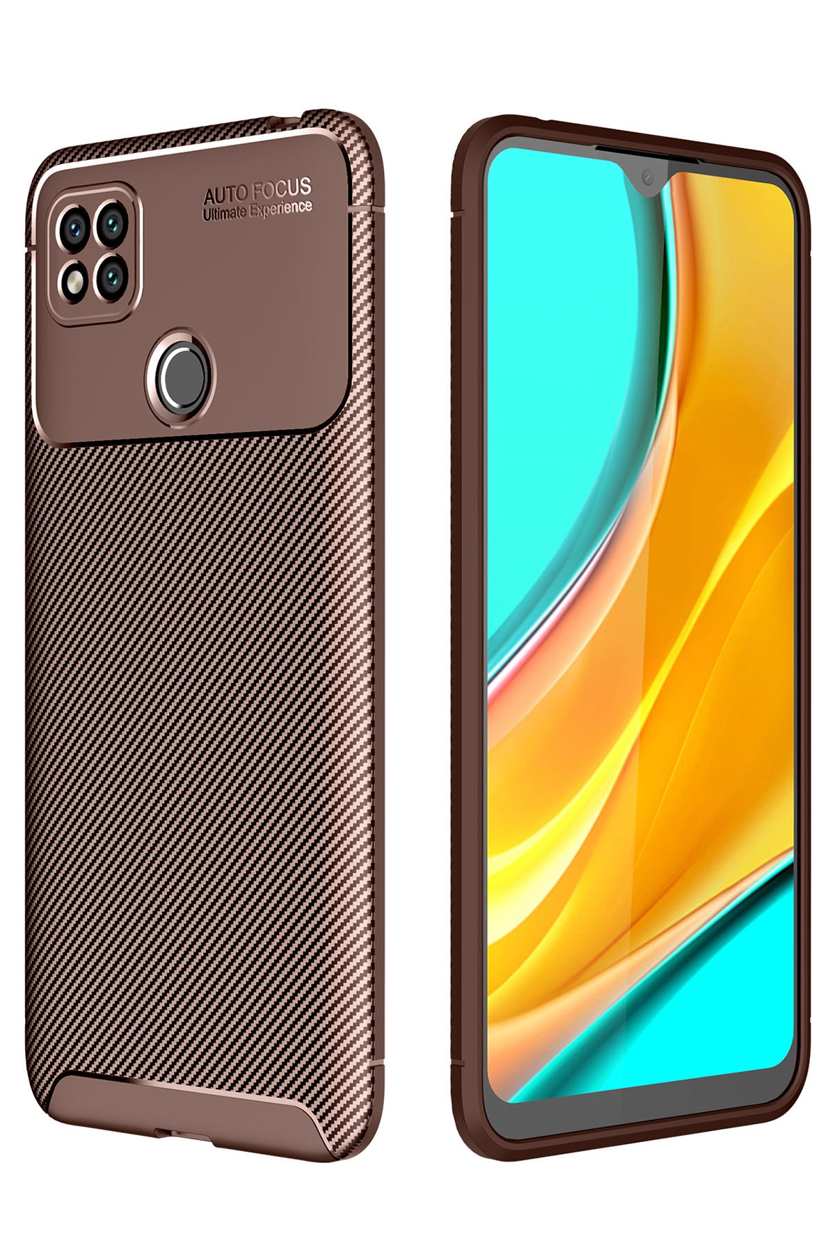 Newface Xiaomi Redmi 9C Kılıf Nano içi Kadife Silikon - Gri