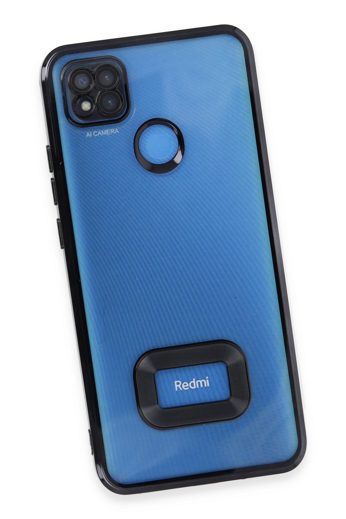 Newface Xiaomi Redmi 9C Kılıf Mega Standlı Silikon - Mor