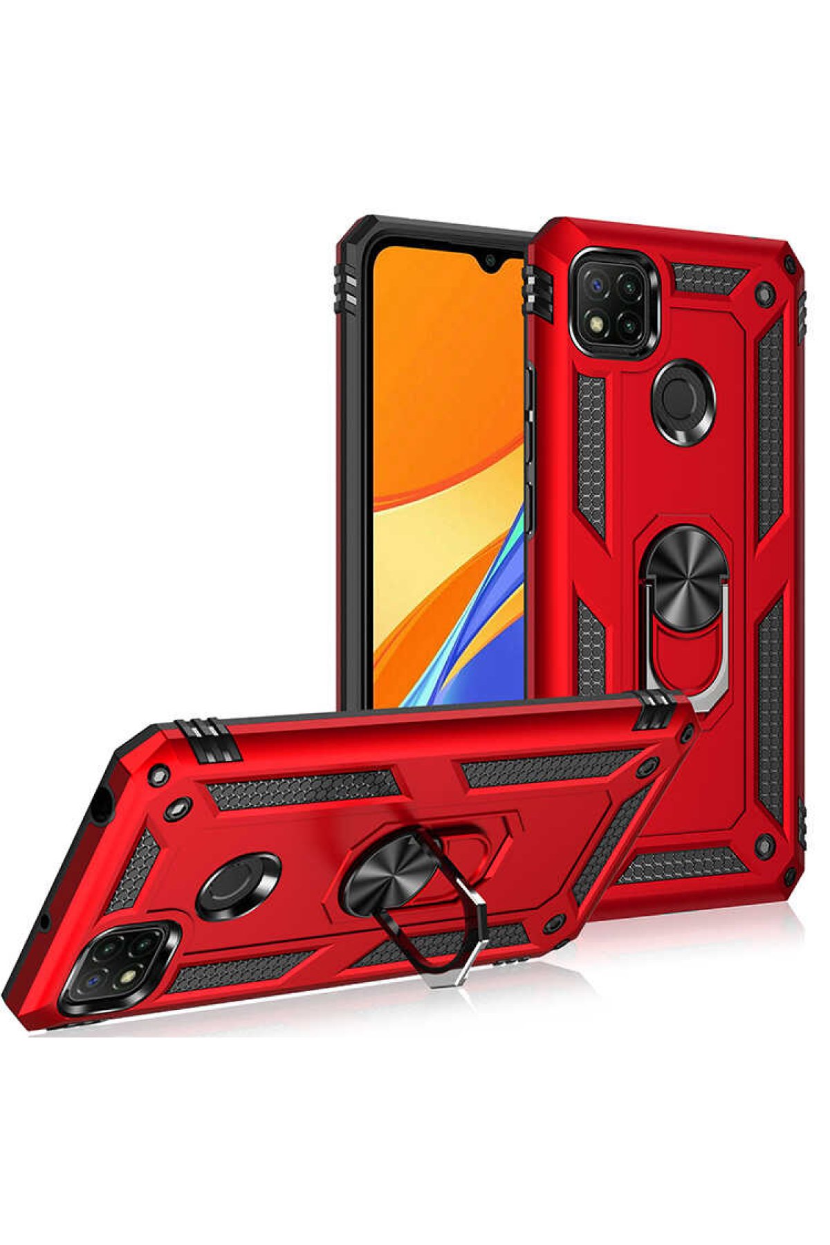 Newface Xiaomi Redmi 9C Kılıf Nano içi Kadife Silikon - Koyu Yeşil