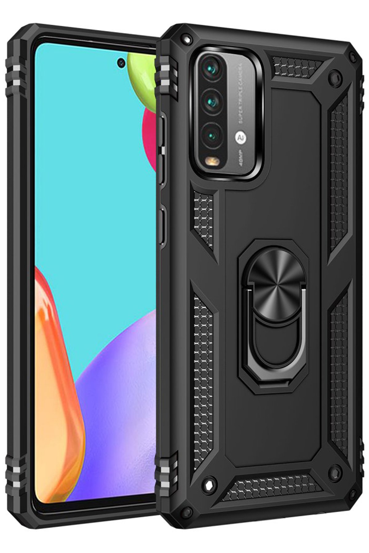 Newface Xiaomi Redmi 9T Kılıf Volet Silikon - Beyaz