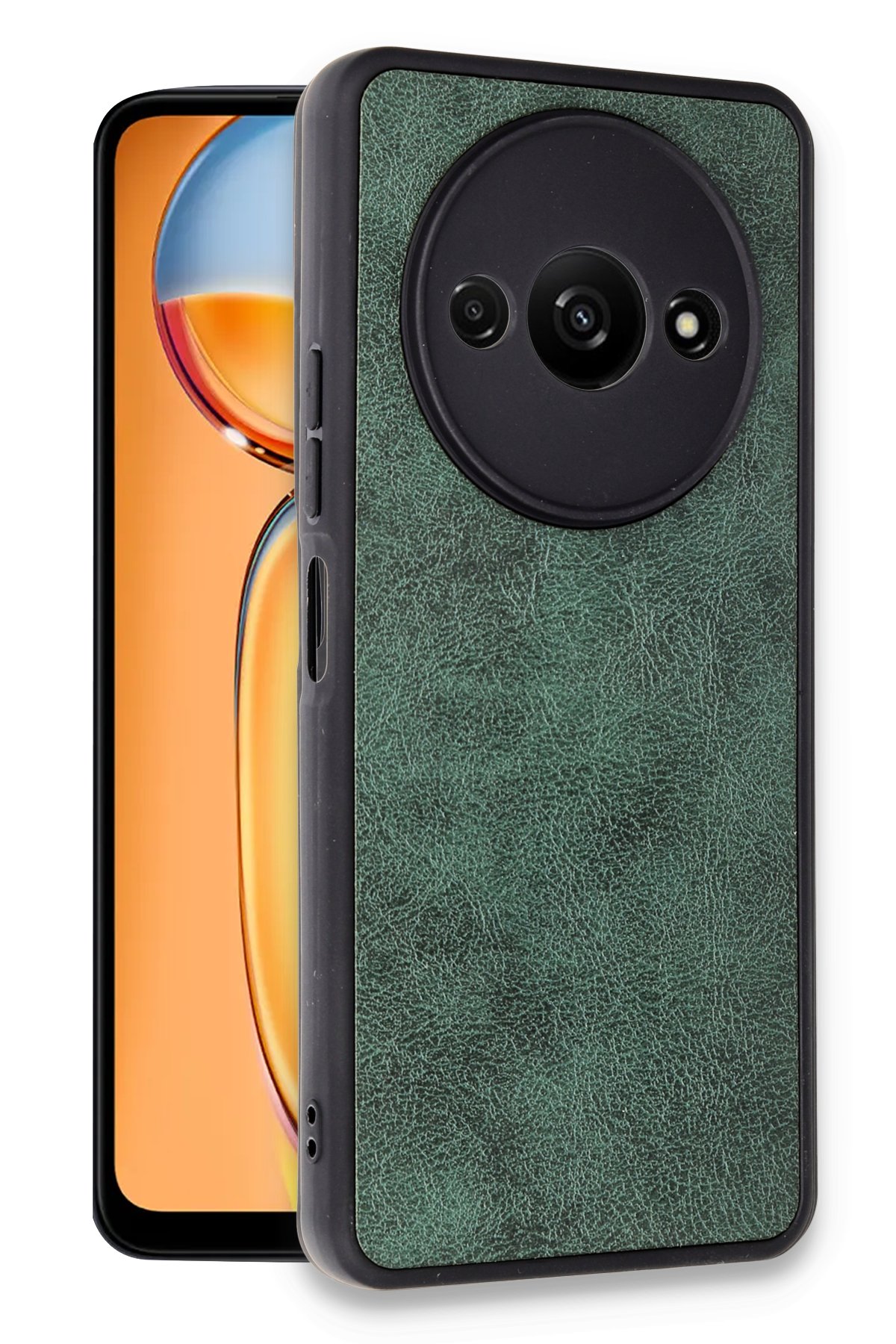 Newface Xiaomi Redmi A3 4G Kılıf Pars Lens Yüzüklü Silikon - Gümüş