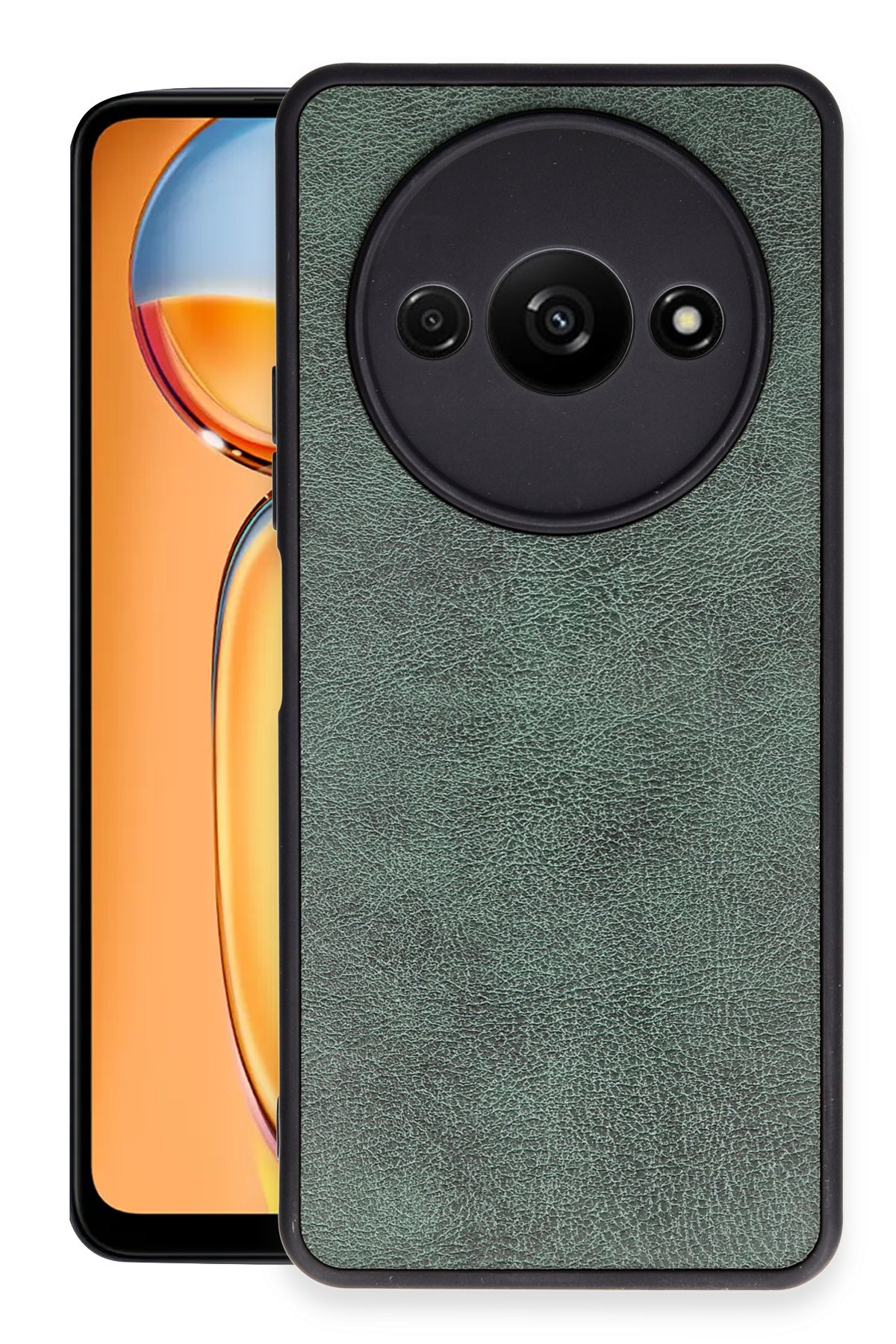 Newface Xiaomi Redmi A3 4G Kılıf Pars Lens Yüzüklü Silikon - Gümüş