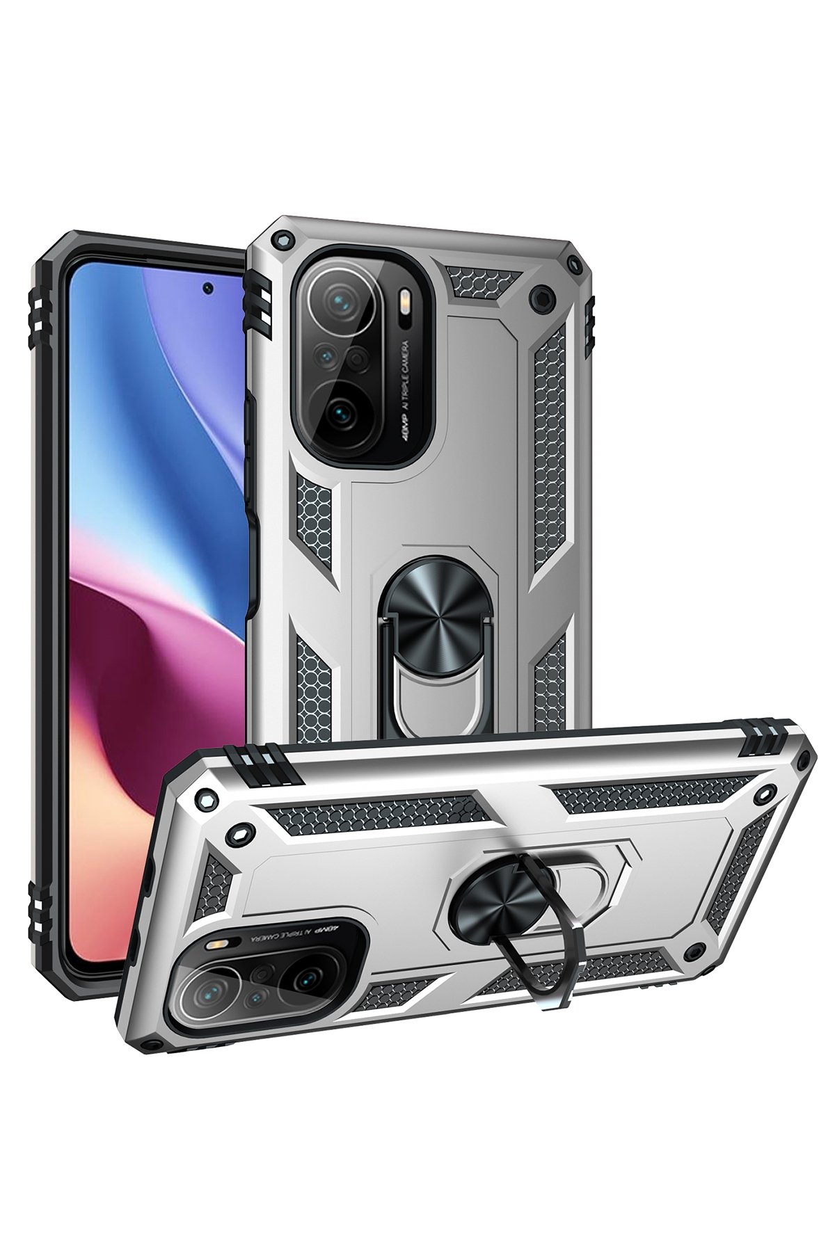 Newface Xiaomi Redmi K40 Kılıf S Silikon - Yeşil