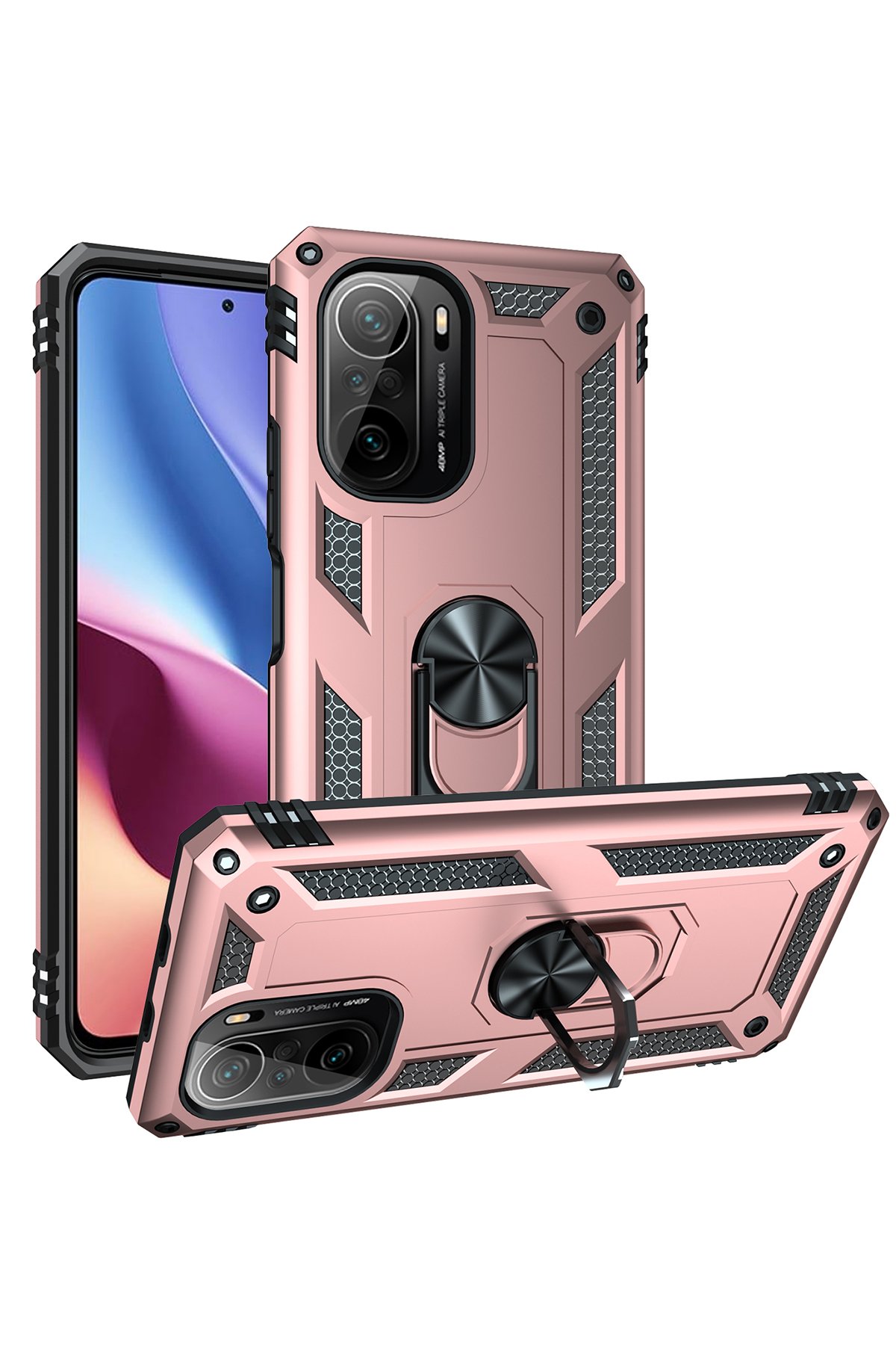 Newface Xiaomi Redmi K40 Pro Kılıf Platin Silikon - Pembe