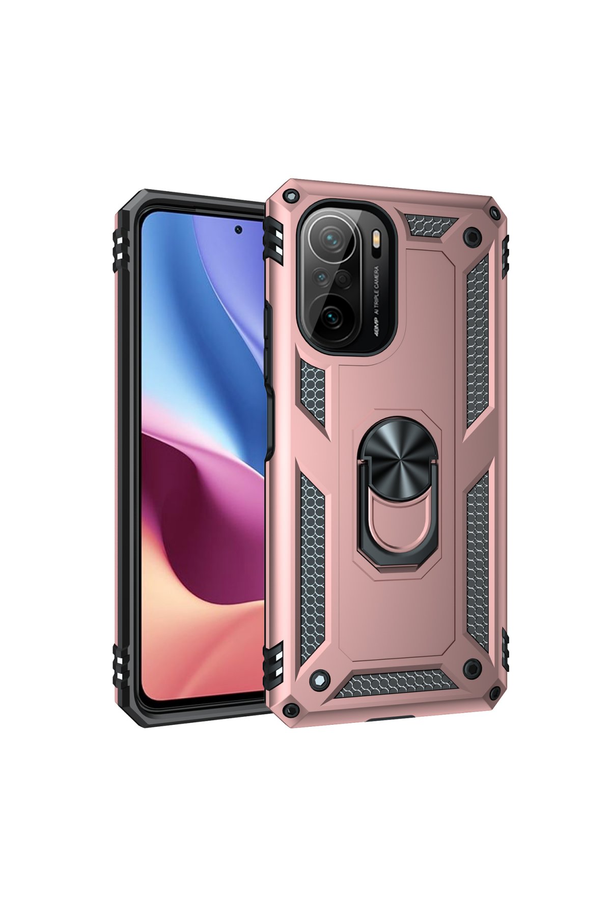 Newface Xiaomi Redmi K40 Pro Kılıf Platin Silikon - Pembe