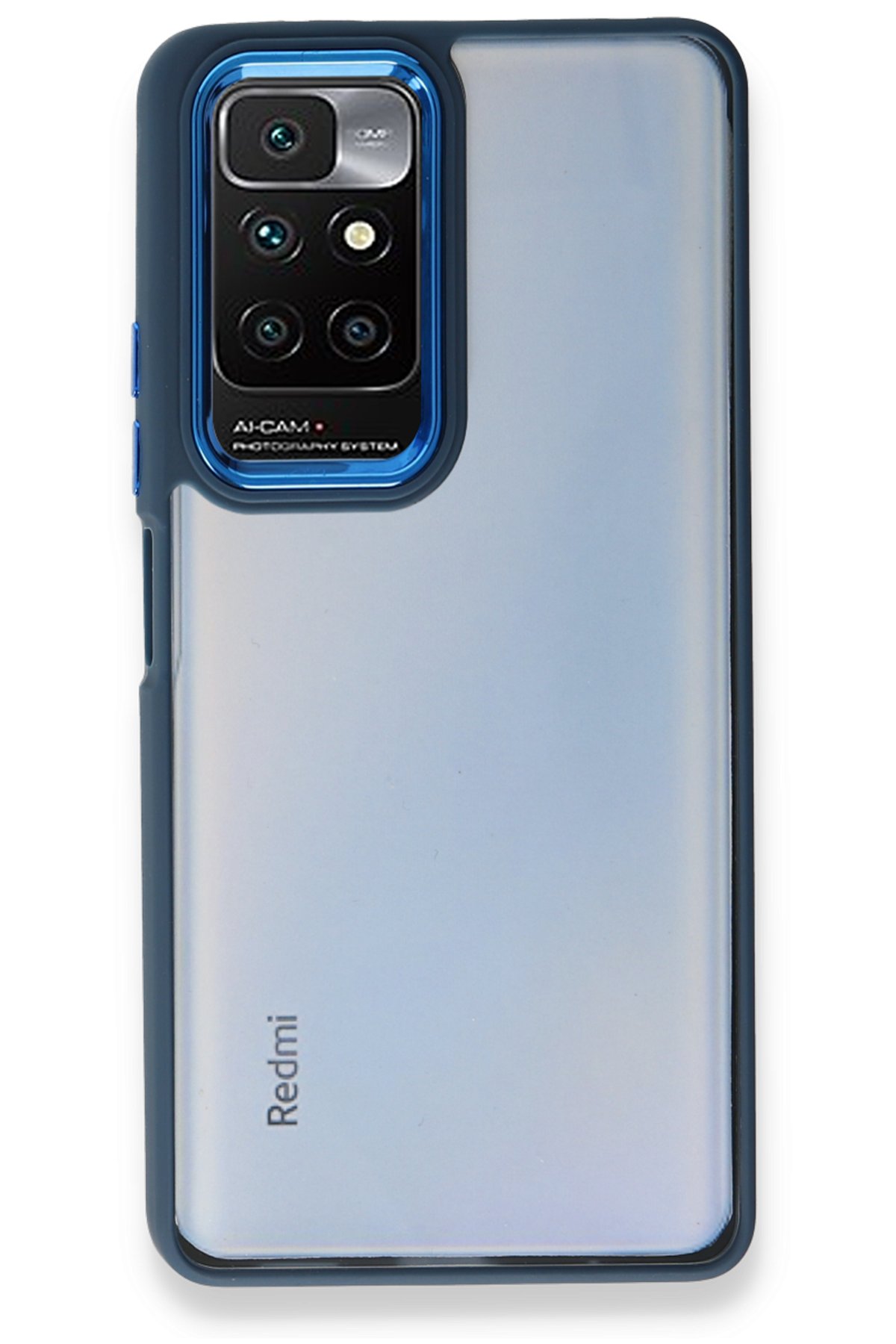 Newface Xiaomi Redmi Note 11 4G Kılıf Nano içi Kadife Silikon - Lacivert