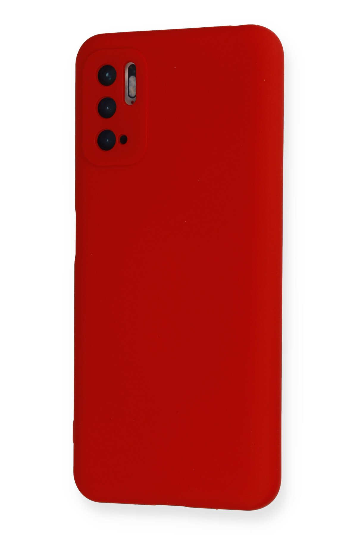 Newface Xiaomi Redmi Note 11 SE Kılıf Range Yüzüklü Silikon - Siyah-Kırmızı