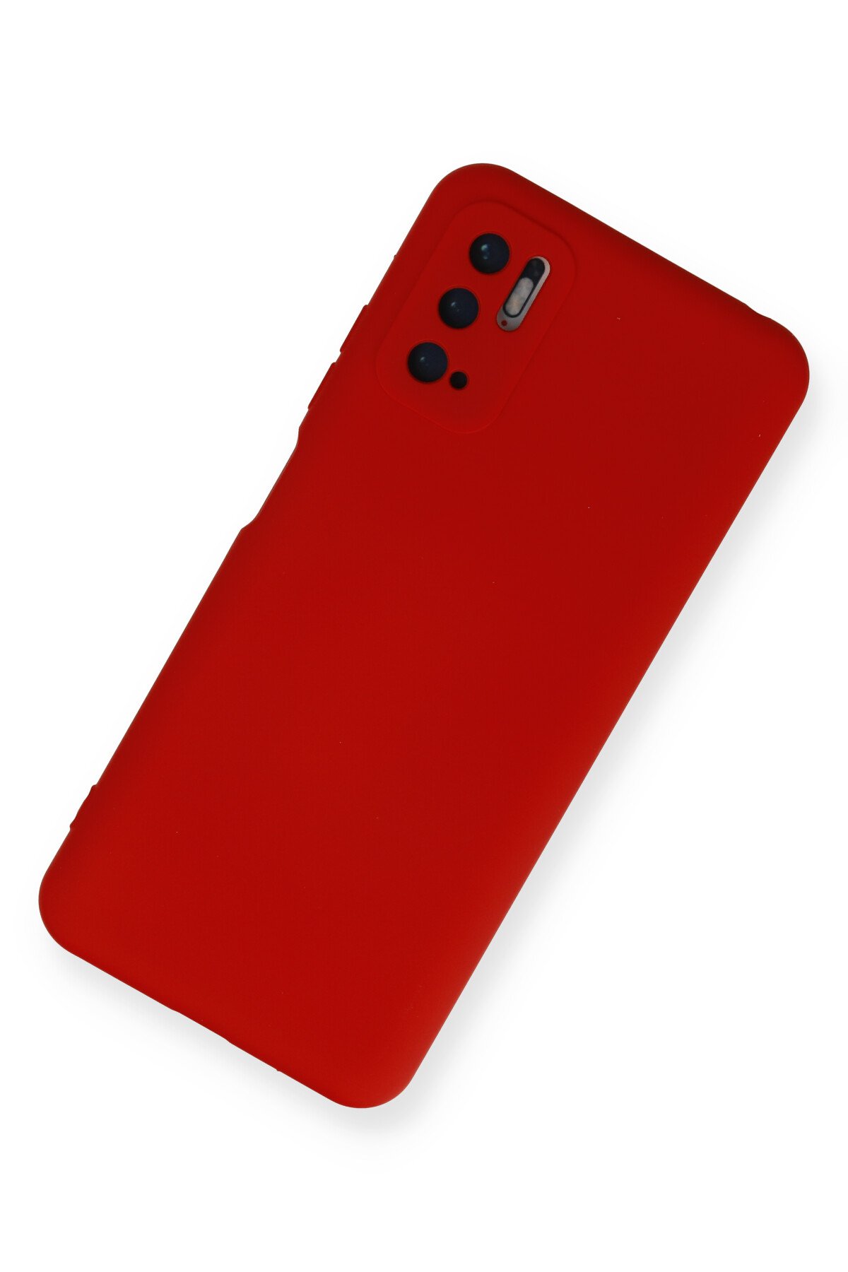 Newface Xiaomi Redmi Note 11 SE Kılıf Range Yüzüklü Silikon - Siyah-Kırmızı