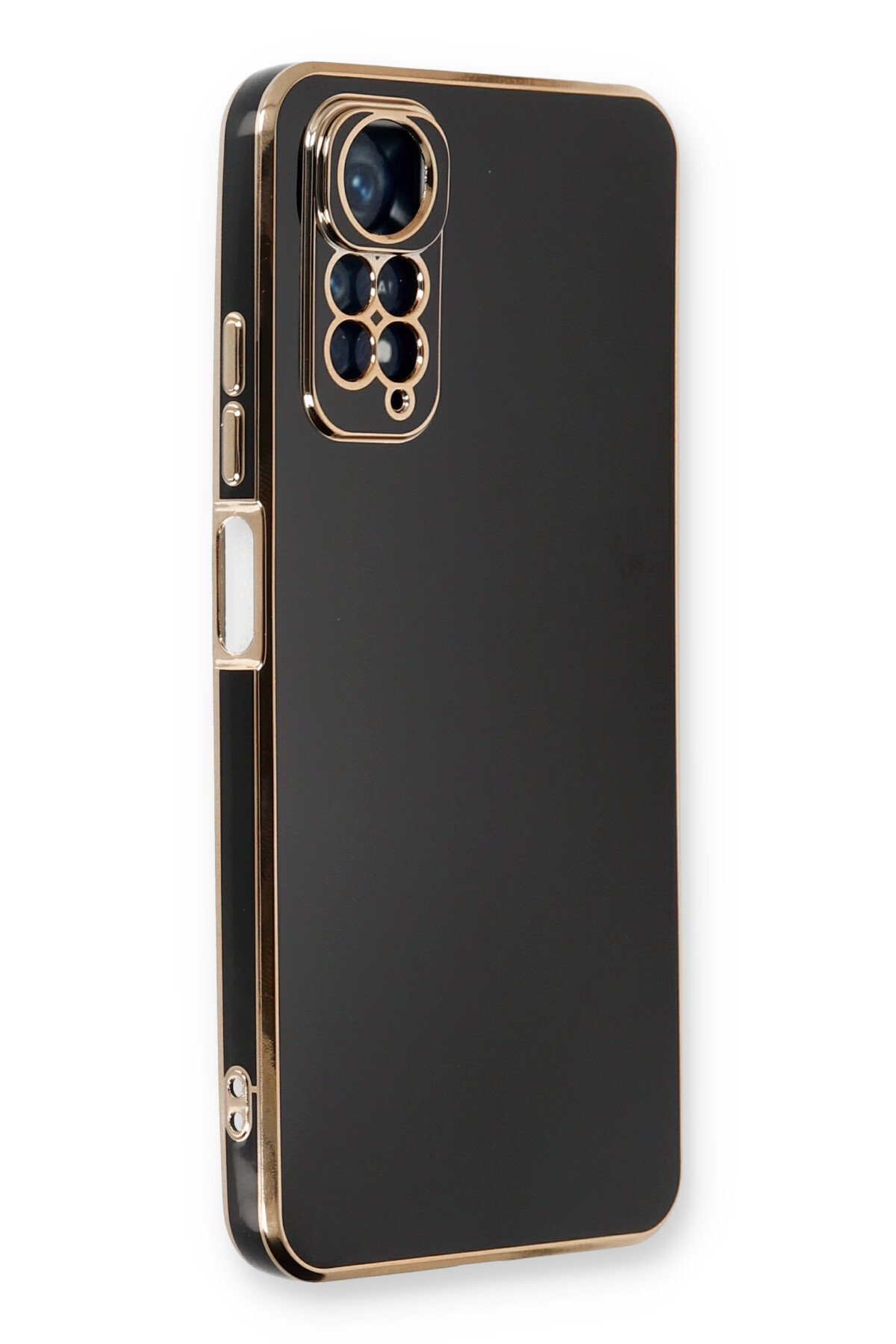 Newface Xiaomi Redmi Note 11S Kılıf Ebruli Lansman Silikon - Mavi-Turuncu