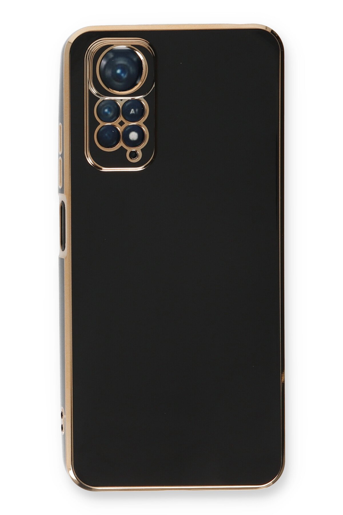 Newface Xiaomi Redmi Note 11S Kılıf Ebruli Lansman Silikon - Mavi-Turuncu
