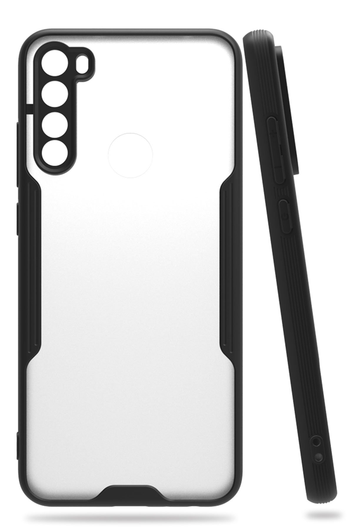 Newface Xiaomi Redmi Note 8 Kılıf Nano içi Kadife Silikon - Pudra