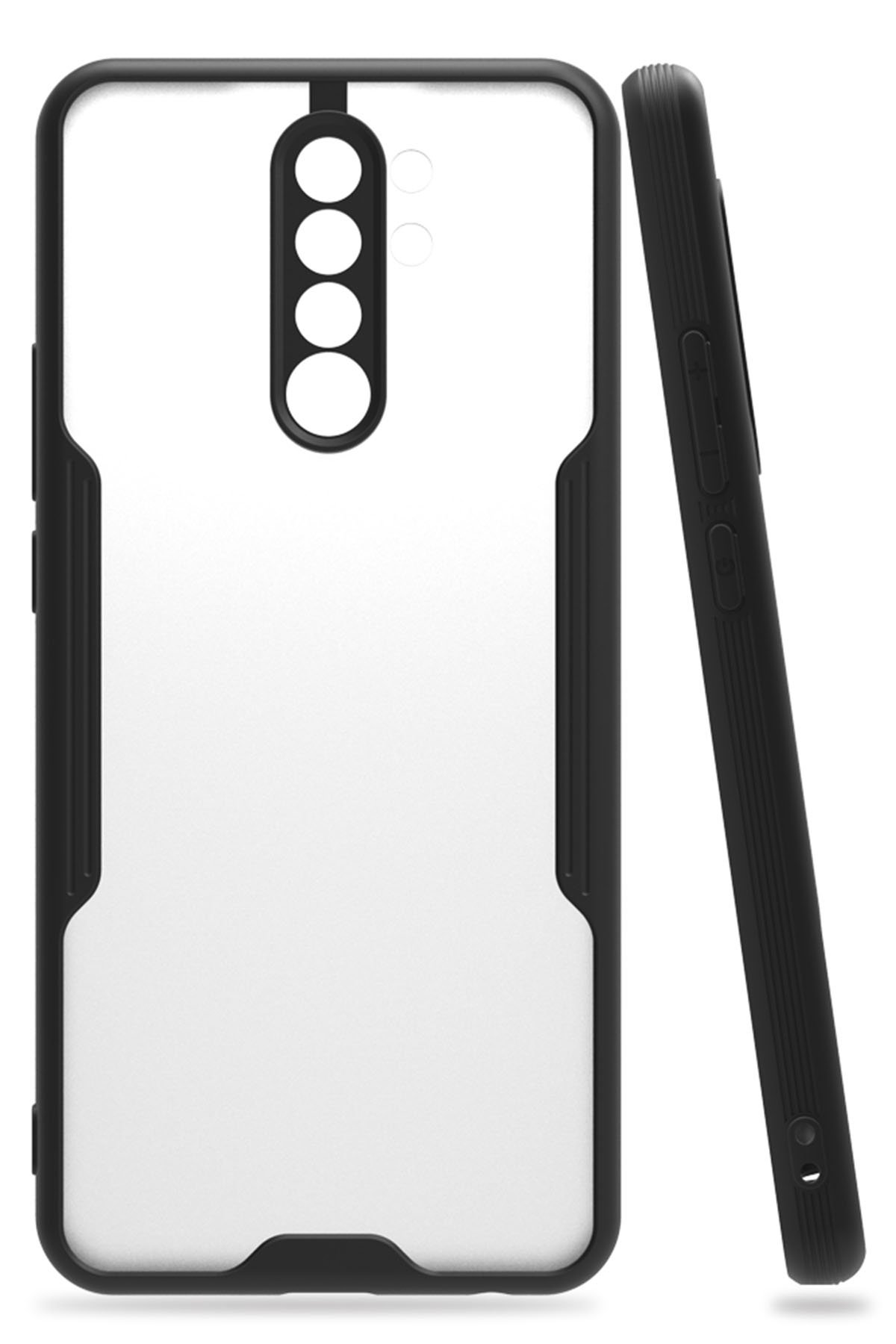 Newface Xiaomi Redmi Note 8 Pro Kılıf Palm Buzlu Kamera Sürgülü Silikon - Turkuaz