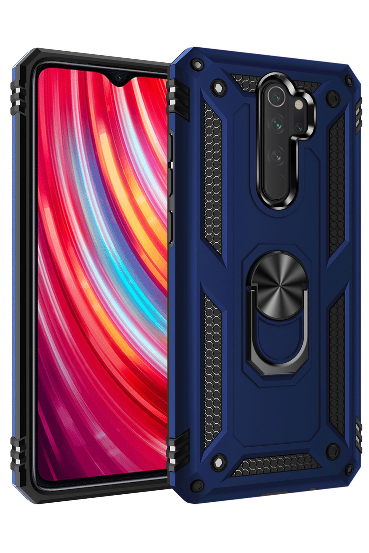 Newface Xiaomi Redmi Note 8 Pro Kılıf Trend S Plus Kapaklı Kılıf - Lacivert