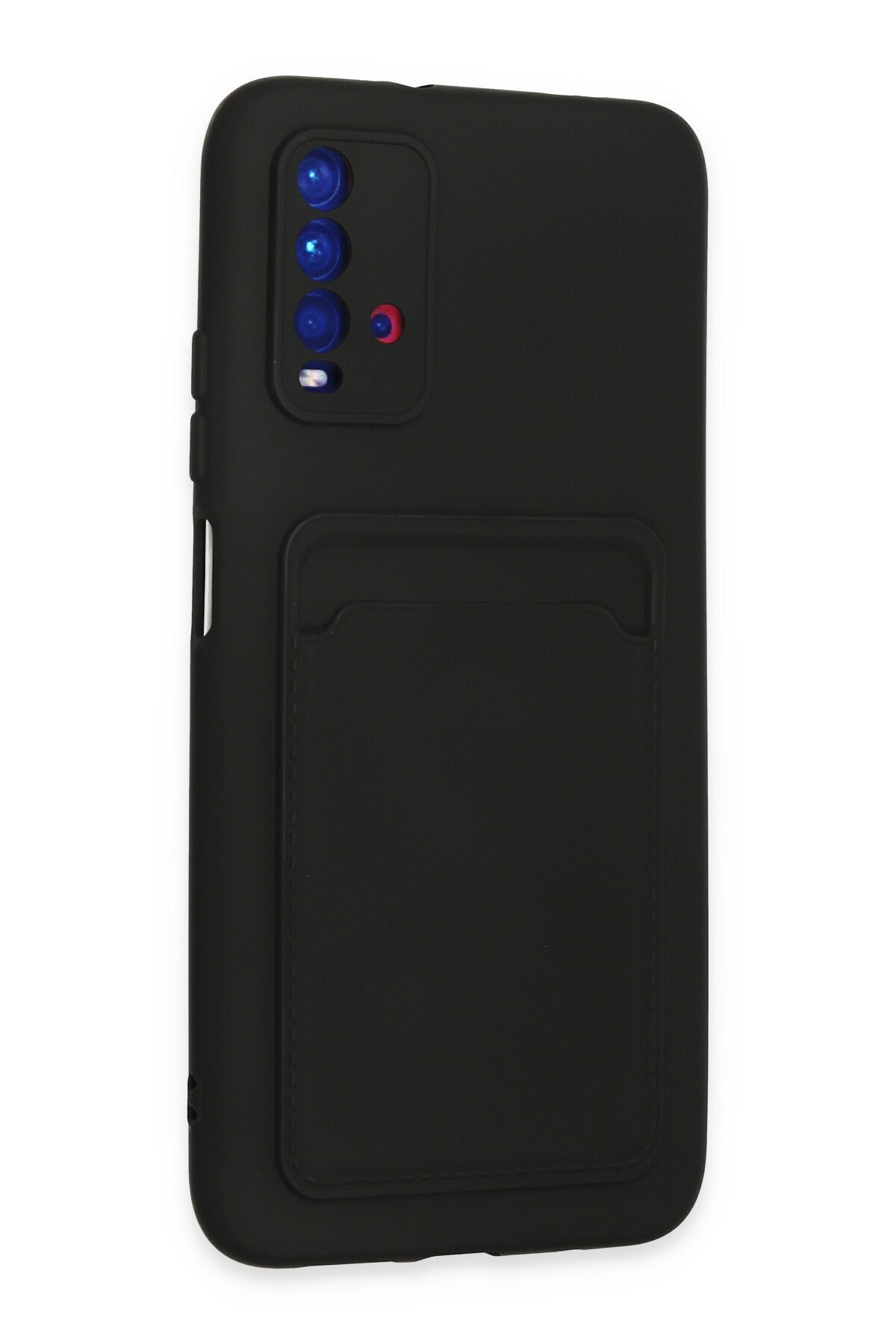 Newface Xiaomi Redmi Note 9 4G Kılıf Pars Lens Yüzüklü Silikon - Gümüş