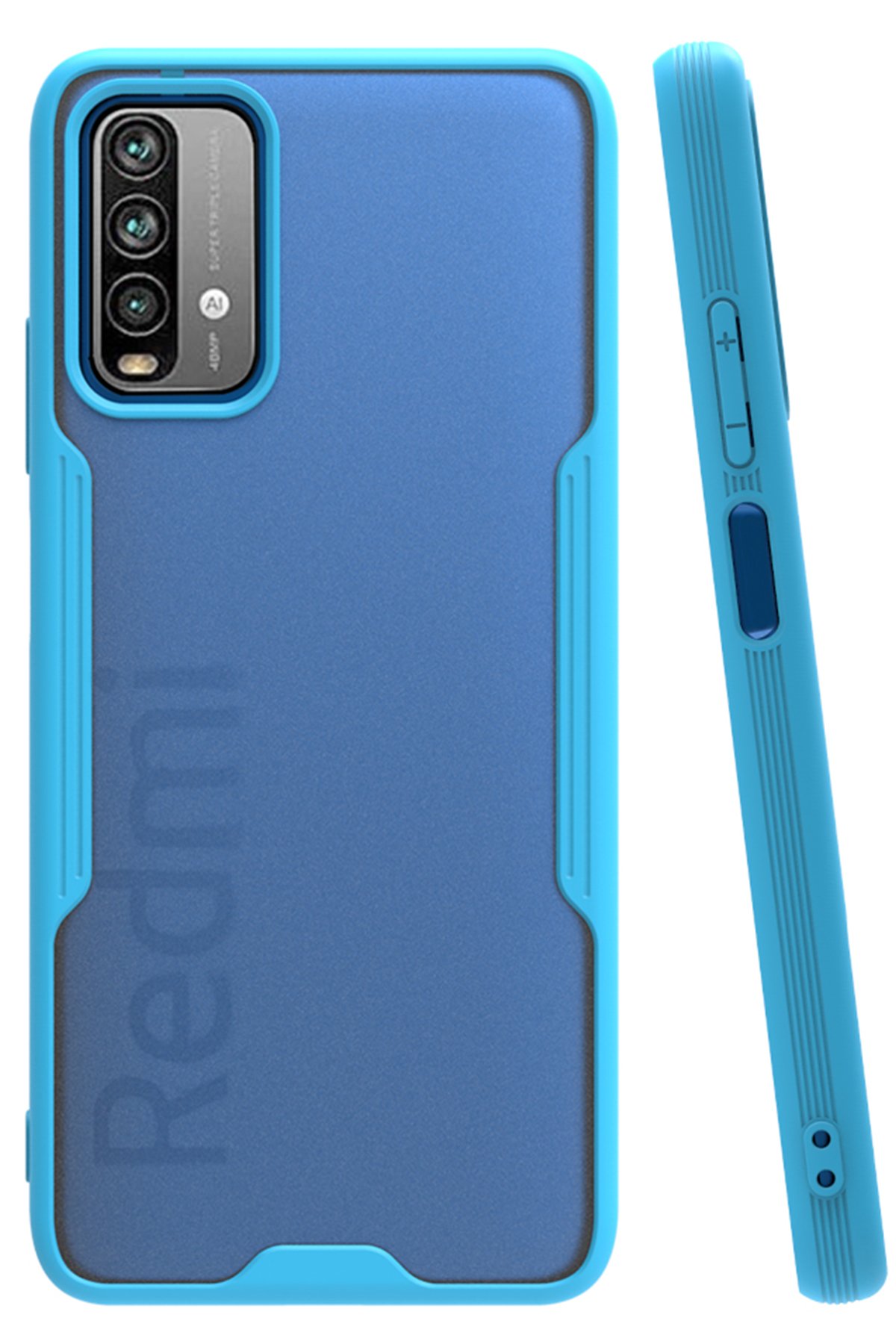 Newface Xiaomi Redmi Note 9 4G Kılıf Nano içi Kadife Silikon - Lila