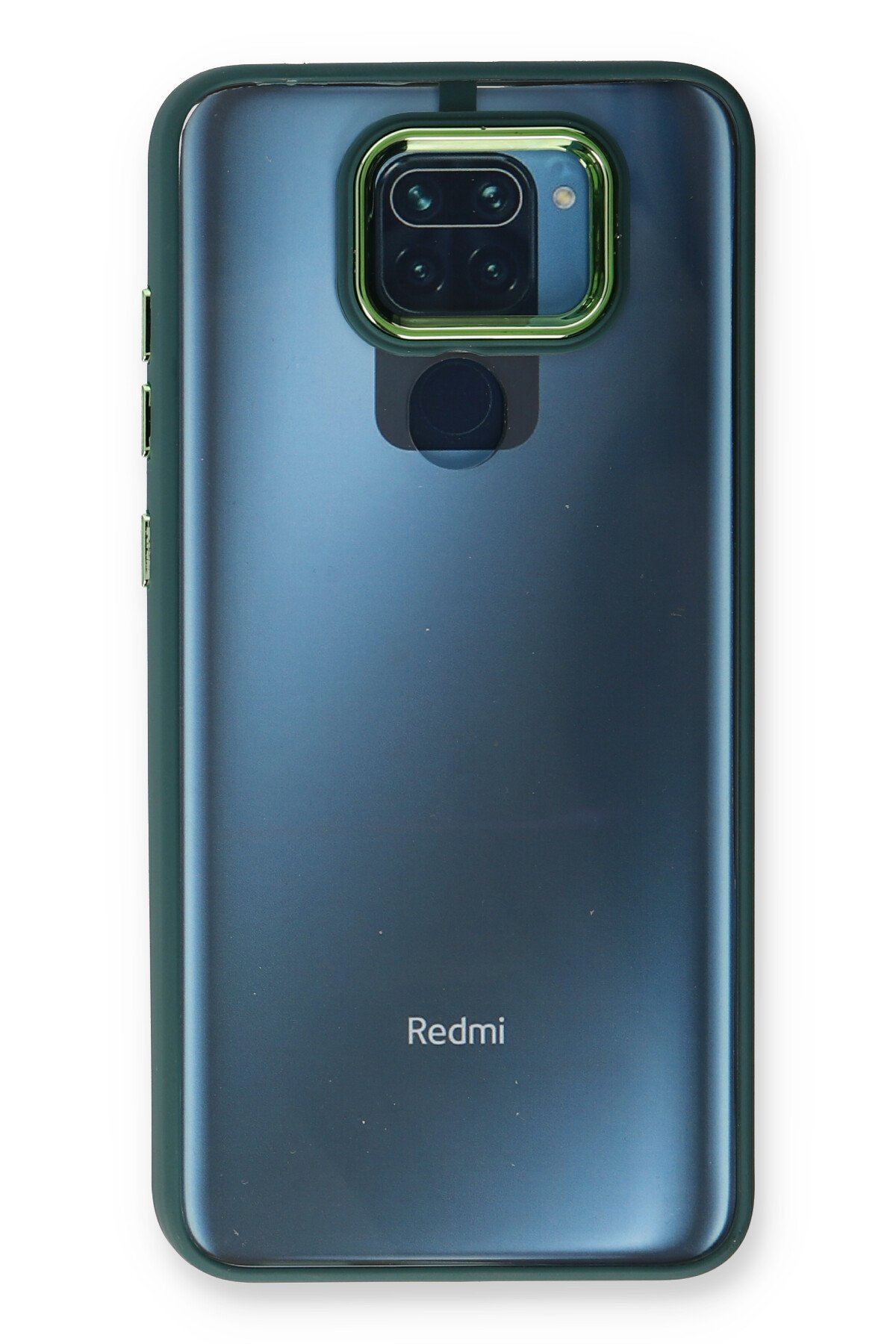 Newface Xiaomi Redmi Note 9 Kılıf Focus Karbon Silikon - Kahverengi