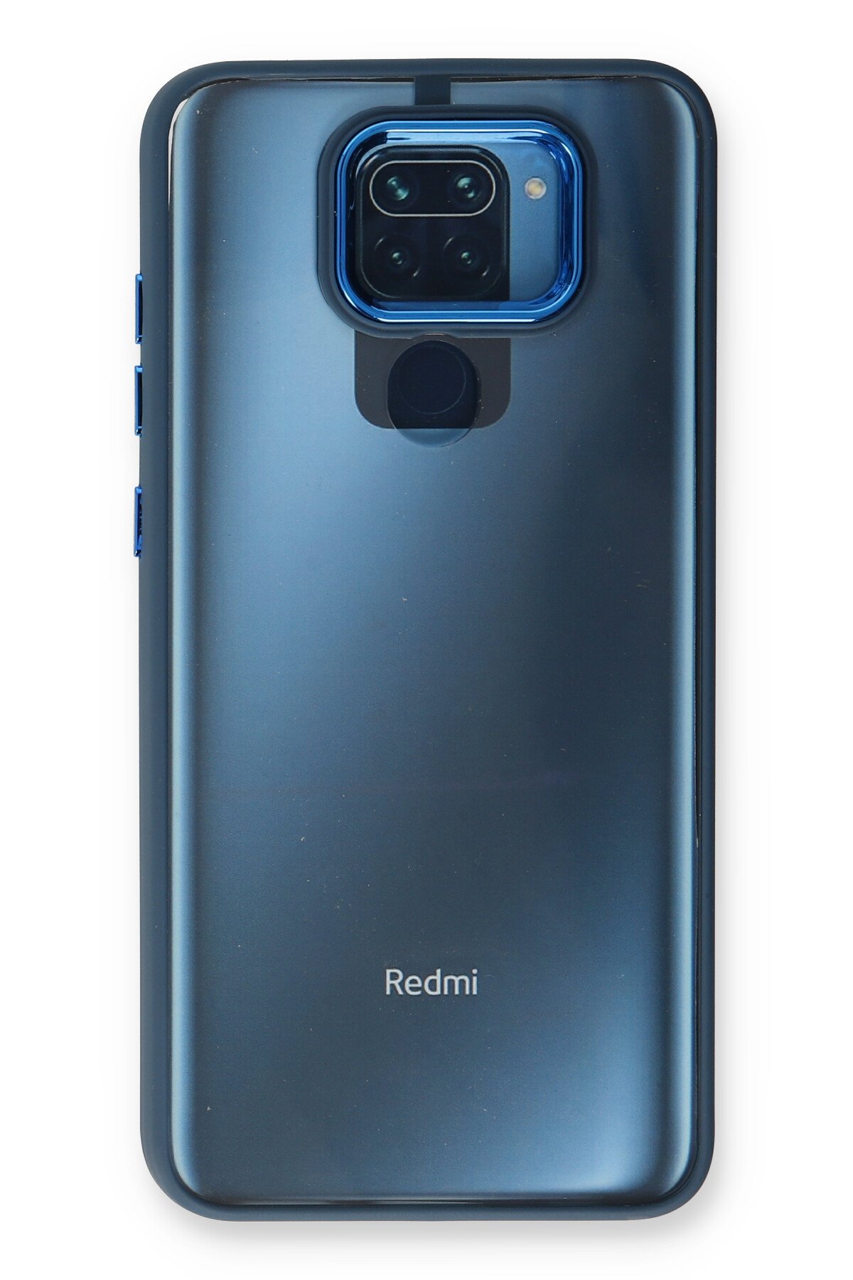 Newface Xiaomi Redmi Note 9 Kılıf Miami Şeffaf Silikon - Kırmızı