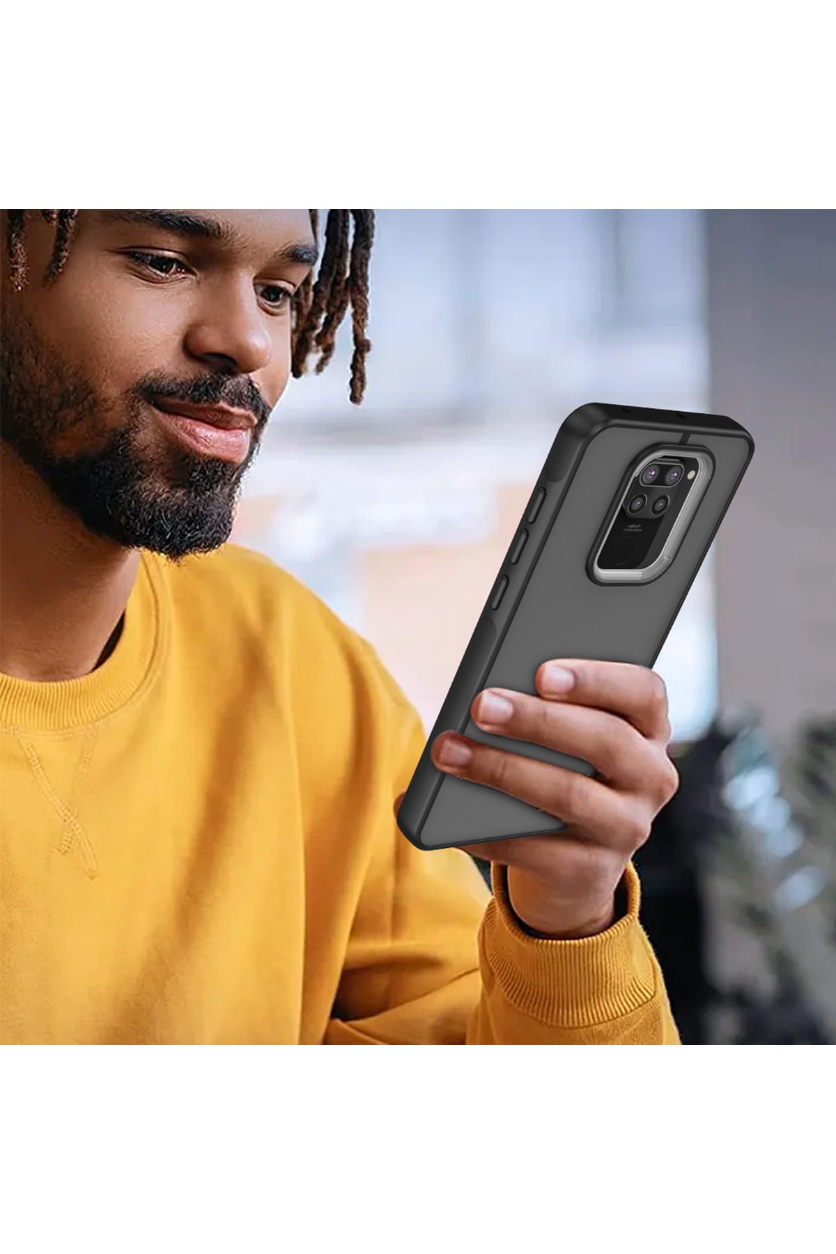 Newface Xiaomi Redmi Note 9 Kılıf Loop Deri Silikon - Yeşil