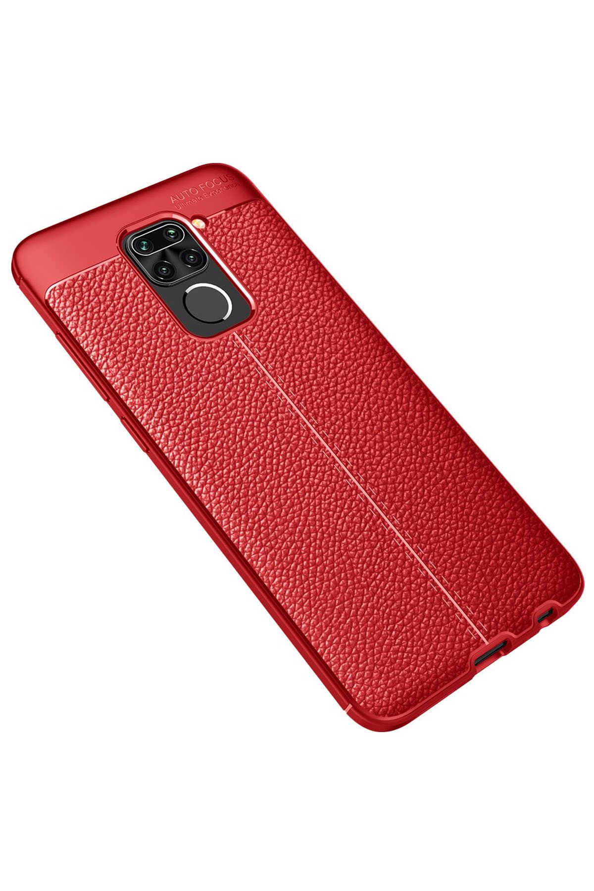 Newface Xiaomi Redmi Note 9 Kılıf Pars Lens Yüzüklü Silikon - Gümüş