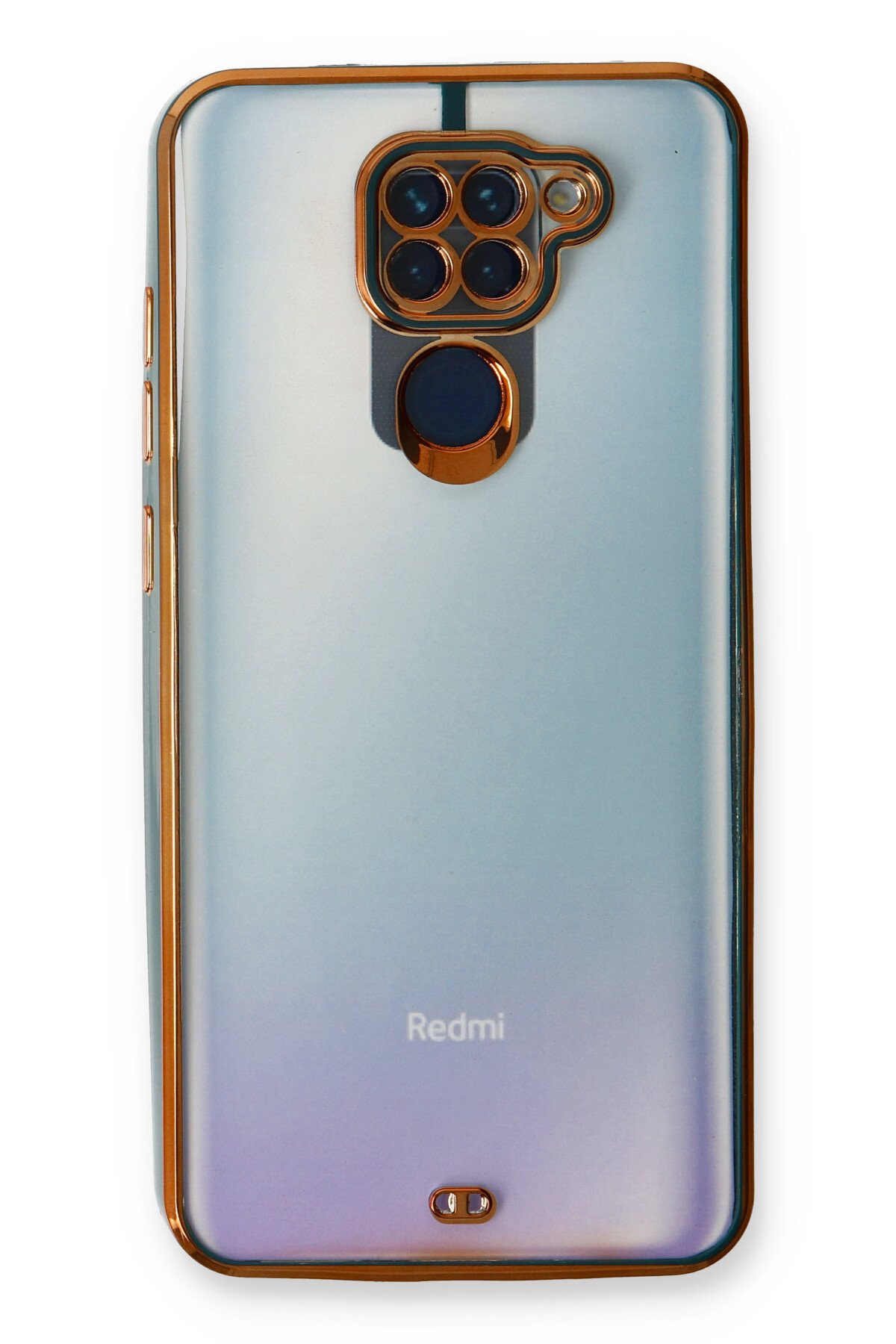 Newface Xiaomi Redmi Note 9 Kılıf Nano içi Kadife Silikon - Mavi