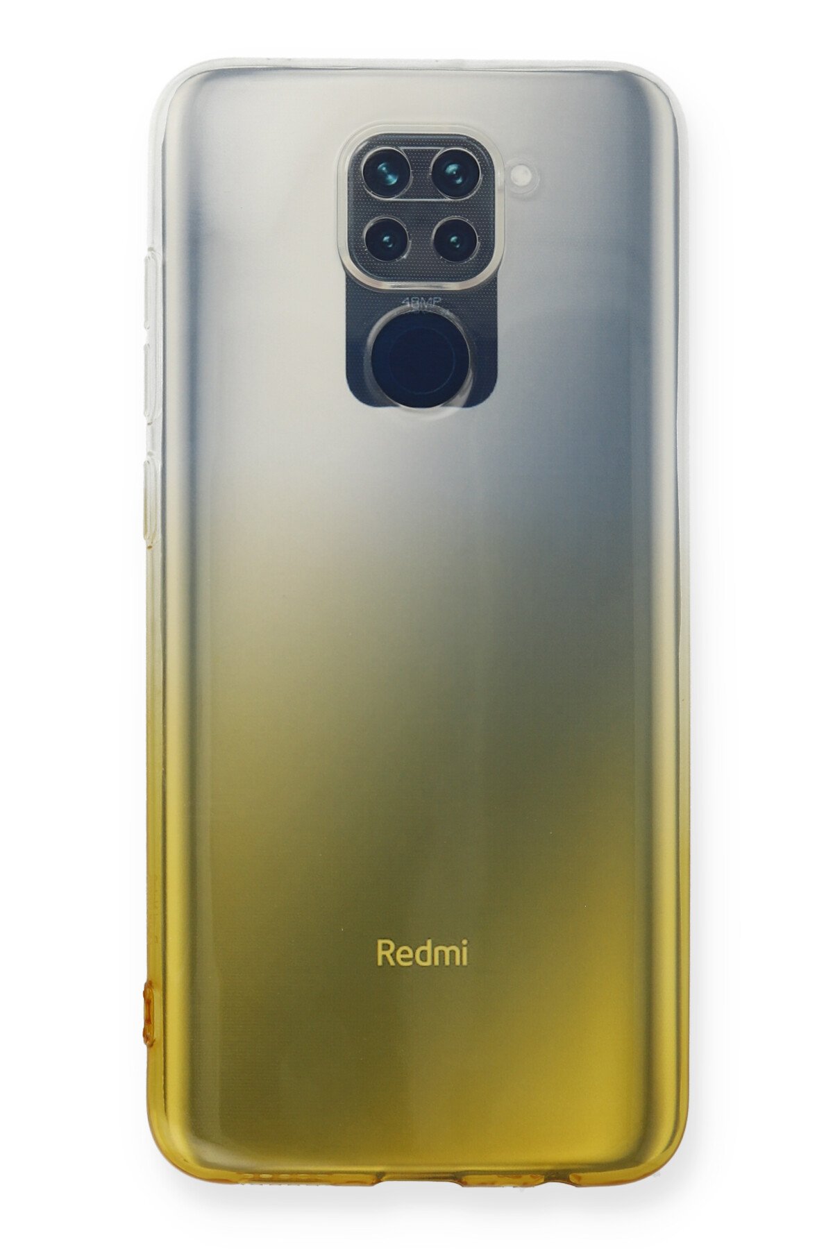 Newface Xiaomi Redmi Note 9 Kılıf Platin Kamera Koruma Silikon - Sarı